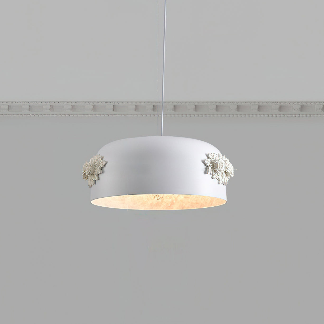Gaina Suspension Florale Tambour - Neutralighting
