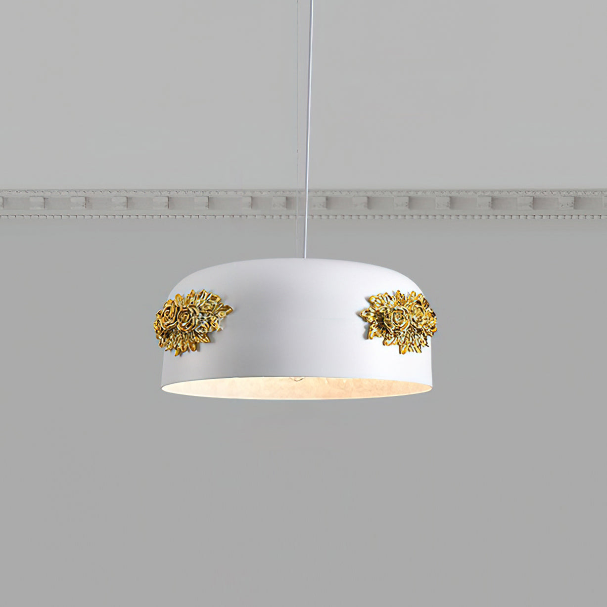 Gaina Suspension Florale Tambour - Neutralighting
