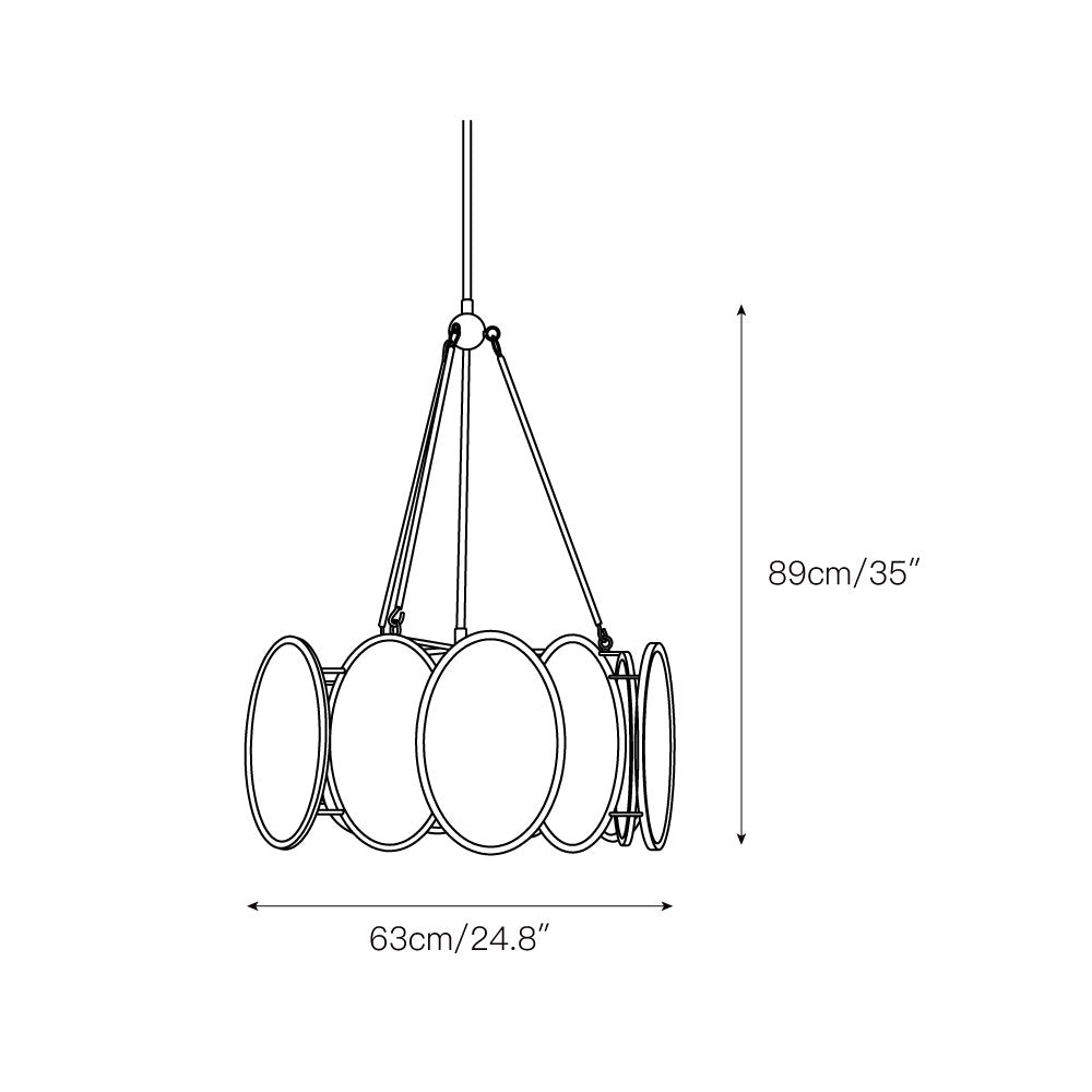 Avdorira Lustre Métal Verre Minimaliste Moderne - Neutralighting