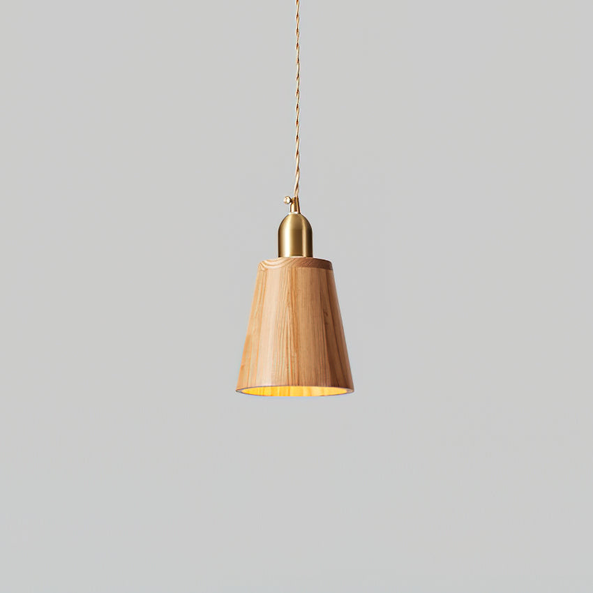 Emberin Suspension en bois de formes assorties en bois massif et laiton - Neutralighting