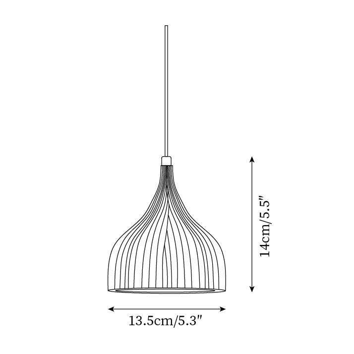Garay Suspension Plissé Courbe Minimaliste - Neutralighting