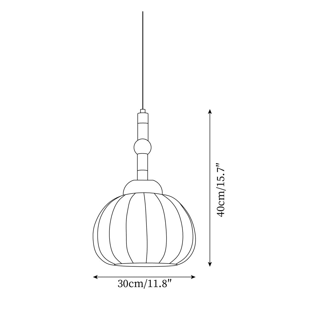Gaya Suspension Soie Globe - Neutralighting