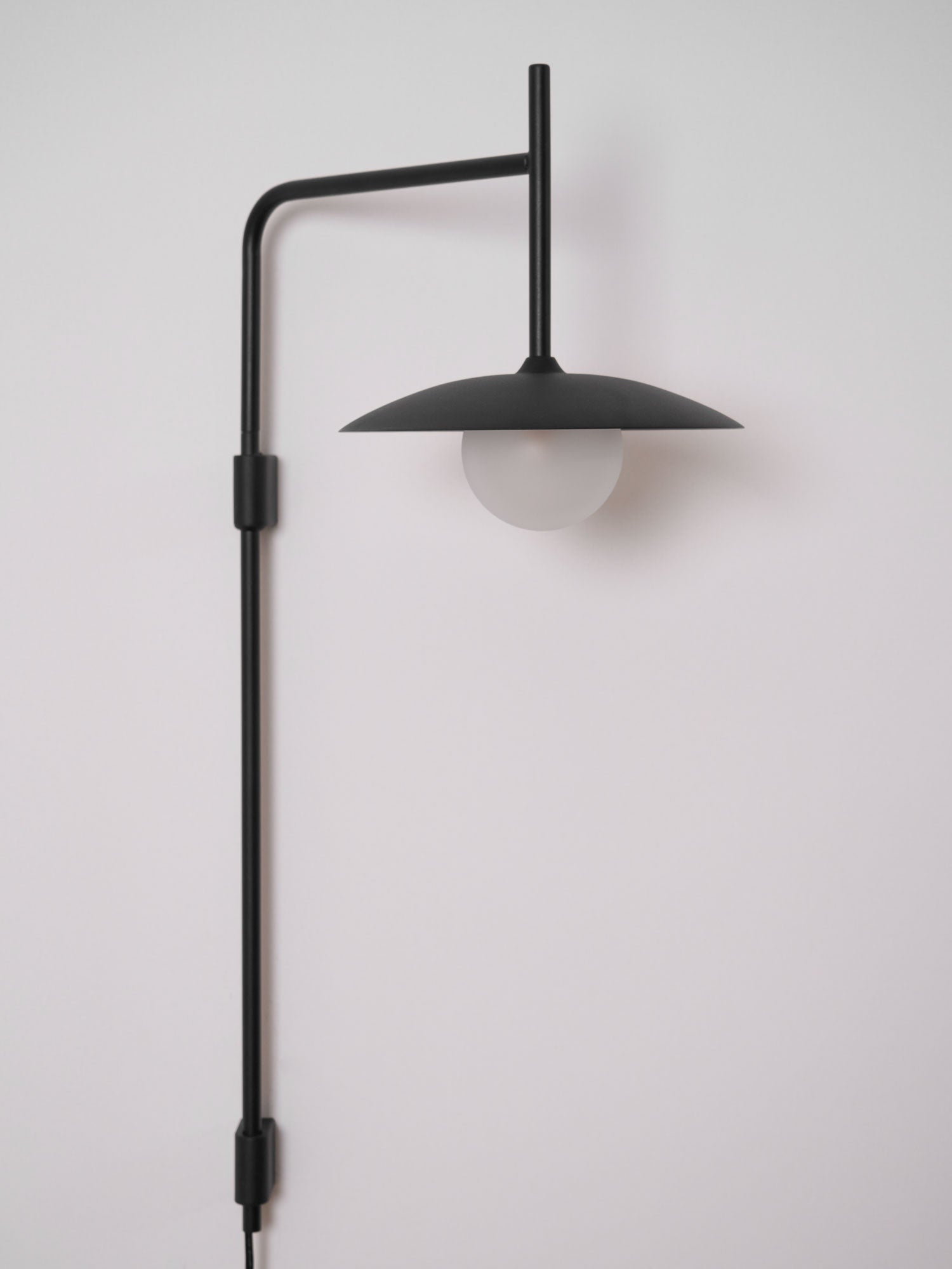 Edan Swing Arm Plug-in Glass Wall Lamp - Neutralighting