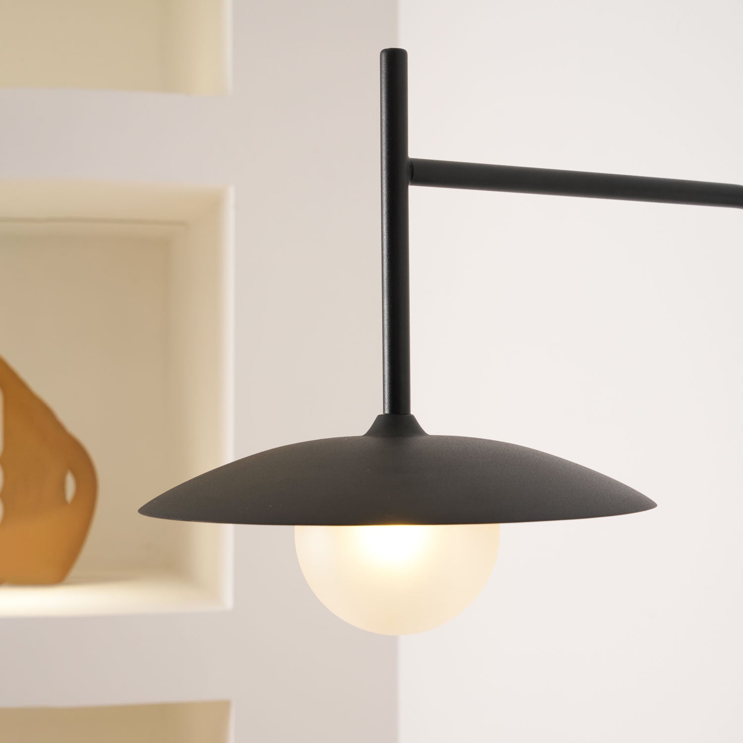 Edan Swing Arm Plug-in Glass Wall Lamp - Neutralighting