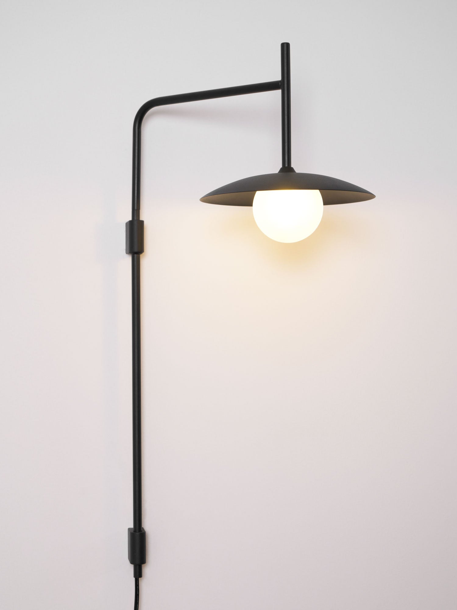 Edan Swing Arm Plug-in Glass Wall Lamp - Neutralighting
