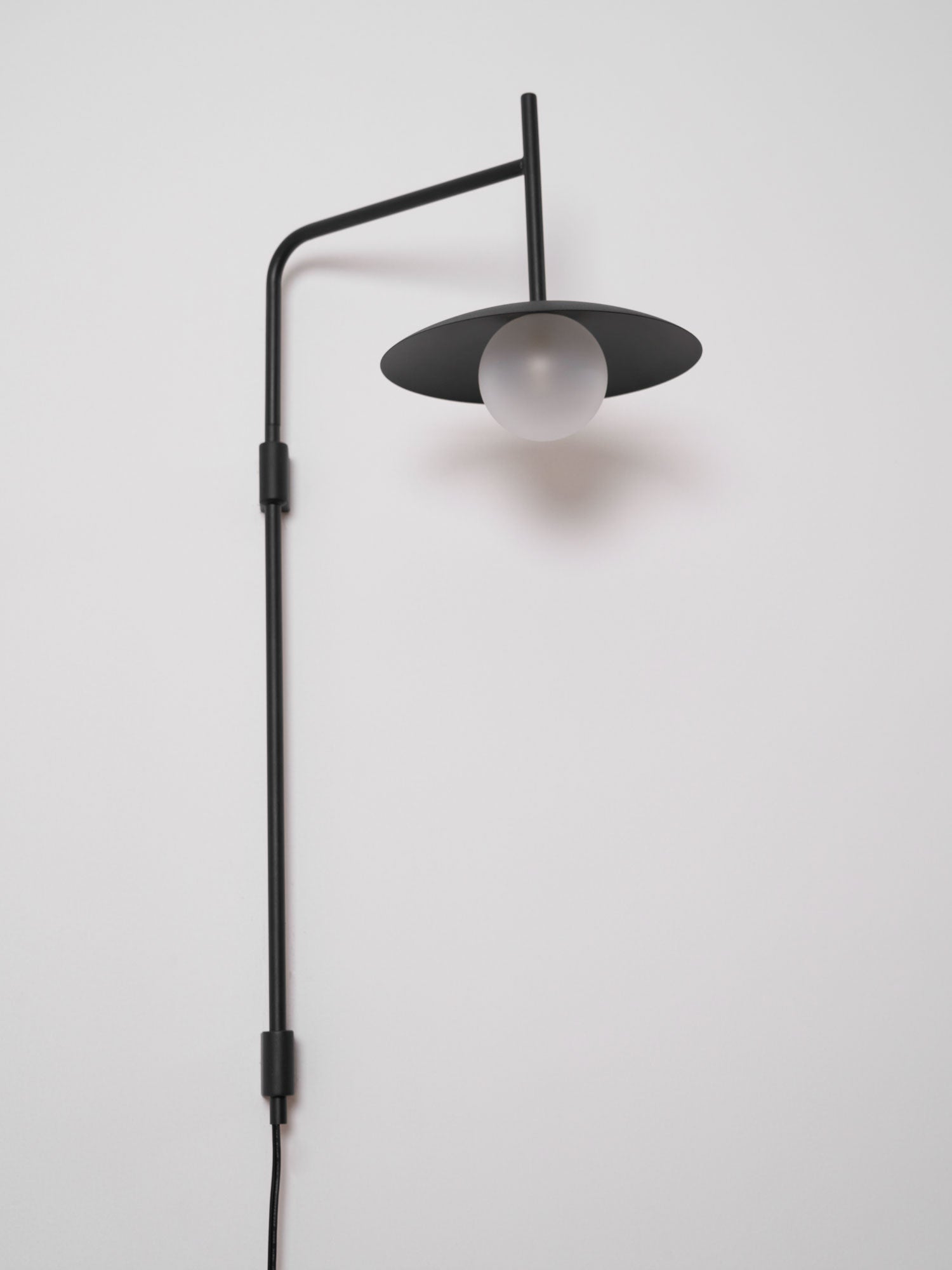Edan Swing Arm Plug-in Glass Wall Lamp - Neutralighting
