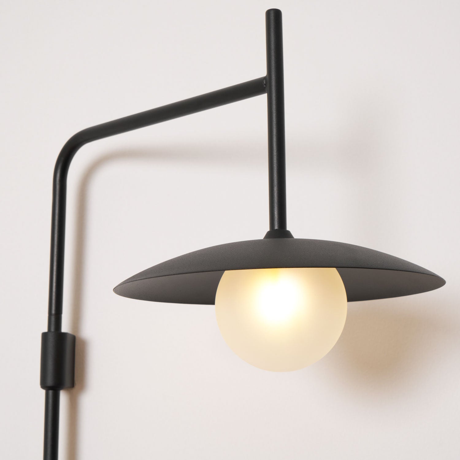 Edan Swing Arm Plug-in Glass Wall Lamp - Neutralighting