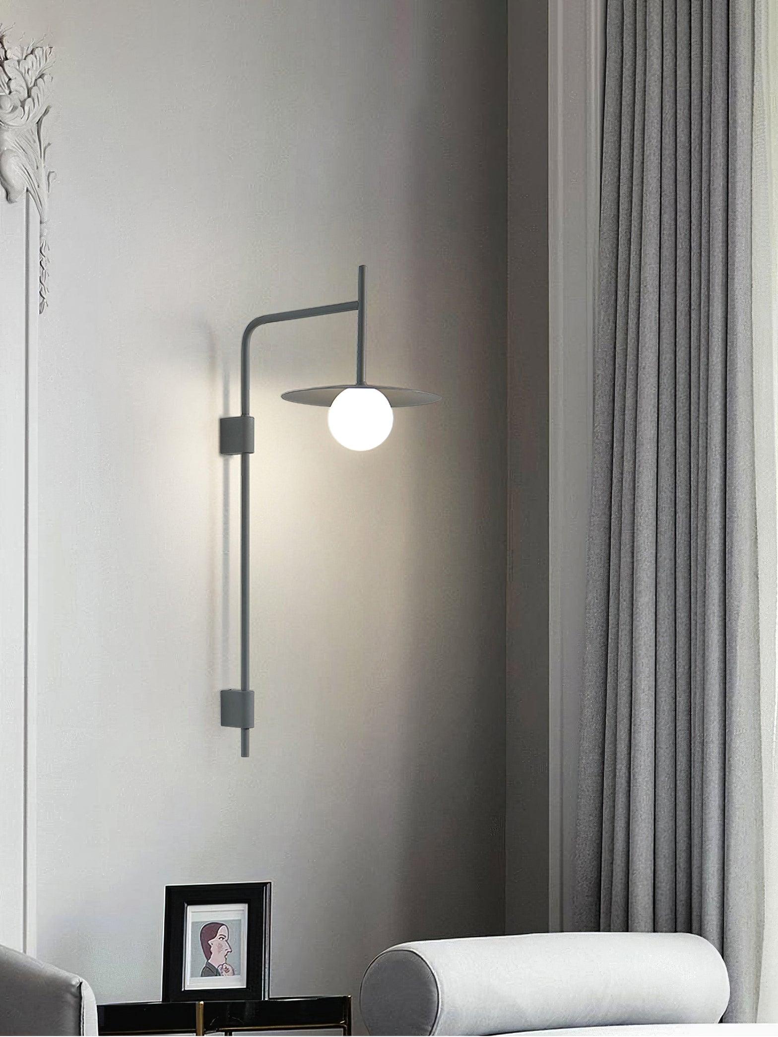 Edan Swing Arm Plug-in Glass Wall Lamp - Neutralighting
