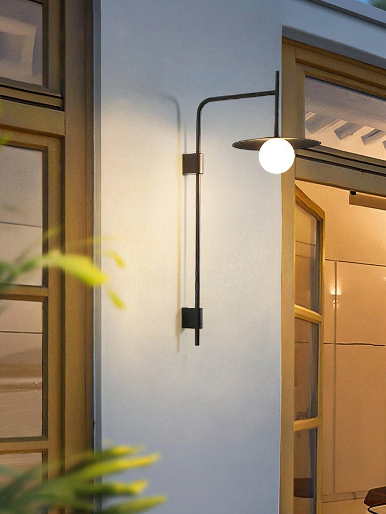 Edan Swing Arm Plug-in Glass Wall Lamp - Neutralighting