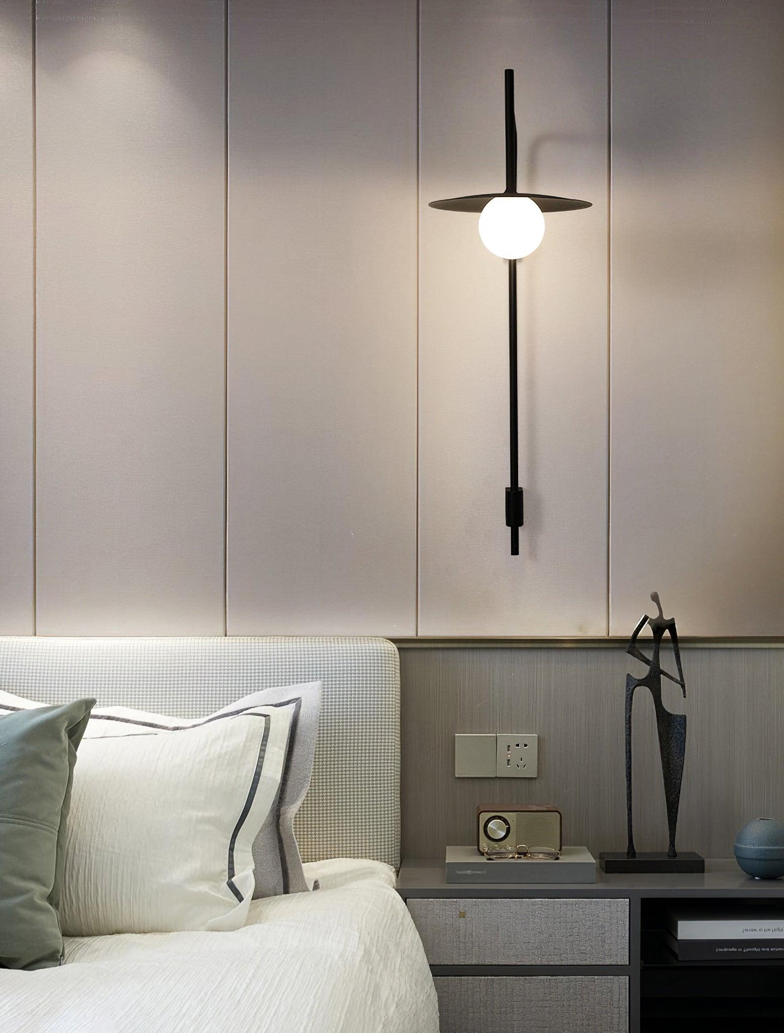 Edan Swing Arm Plug-in Glass Wall Lamp - Neutralighting