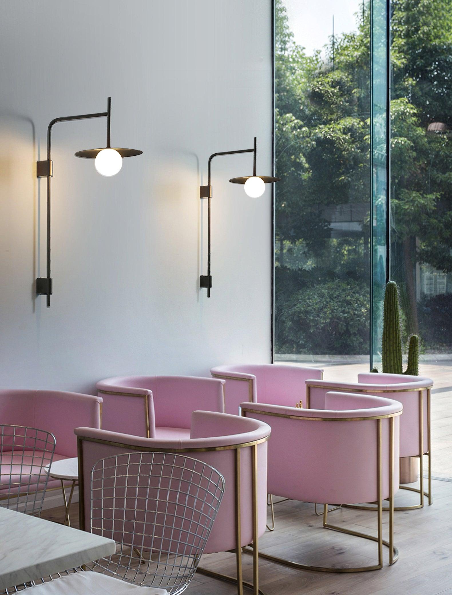 Edan Swing Arm Plug-in Glass Wall Lamp - Neutralighting