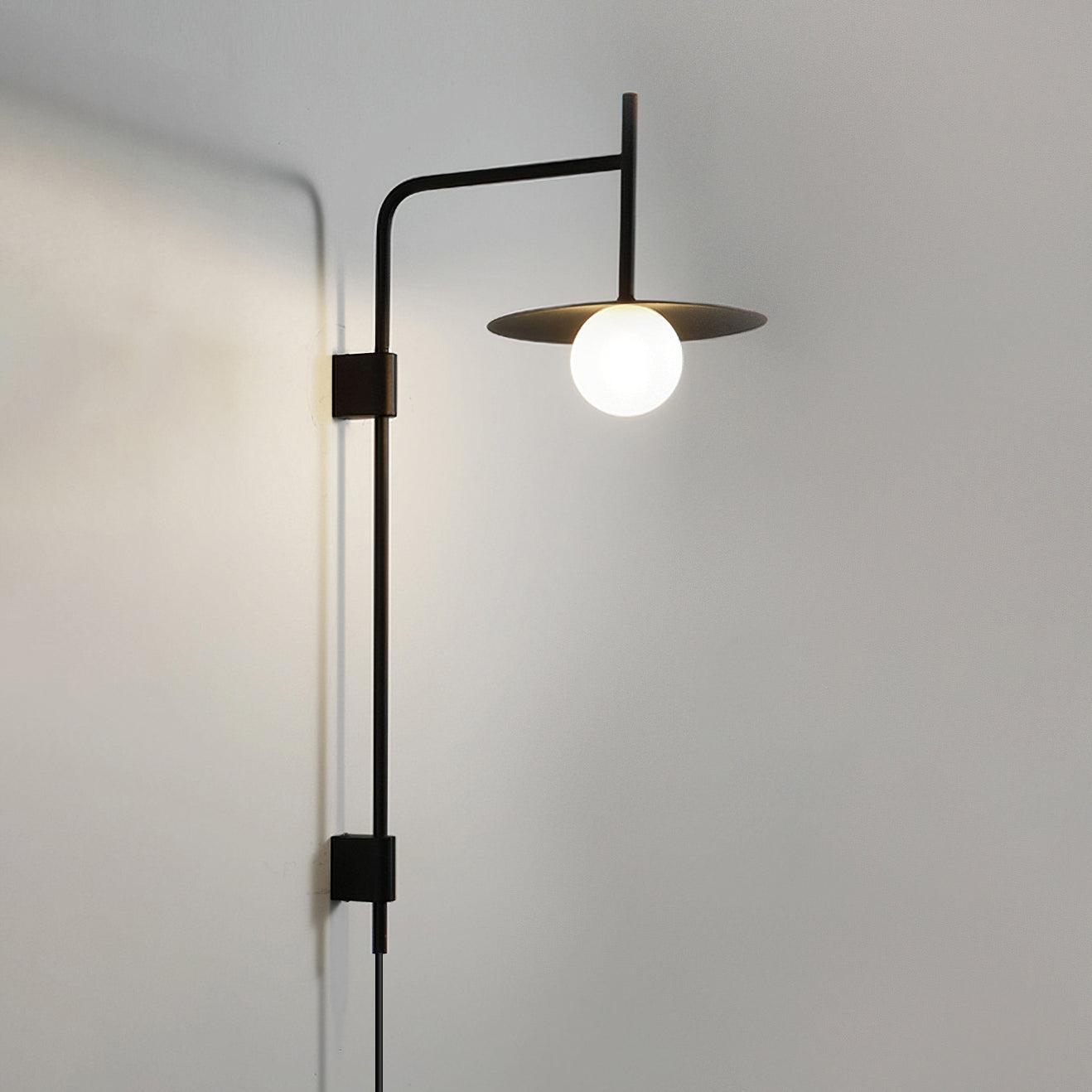 Edan Swing Arm Plug-in Glass Wall Lamp - Neutralighting