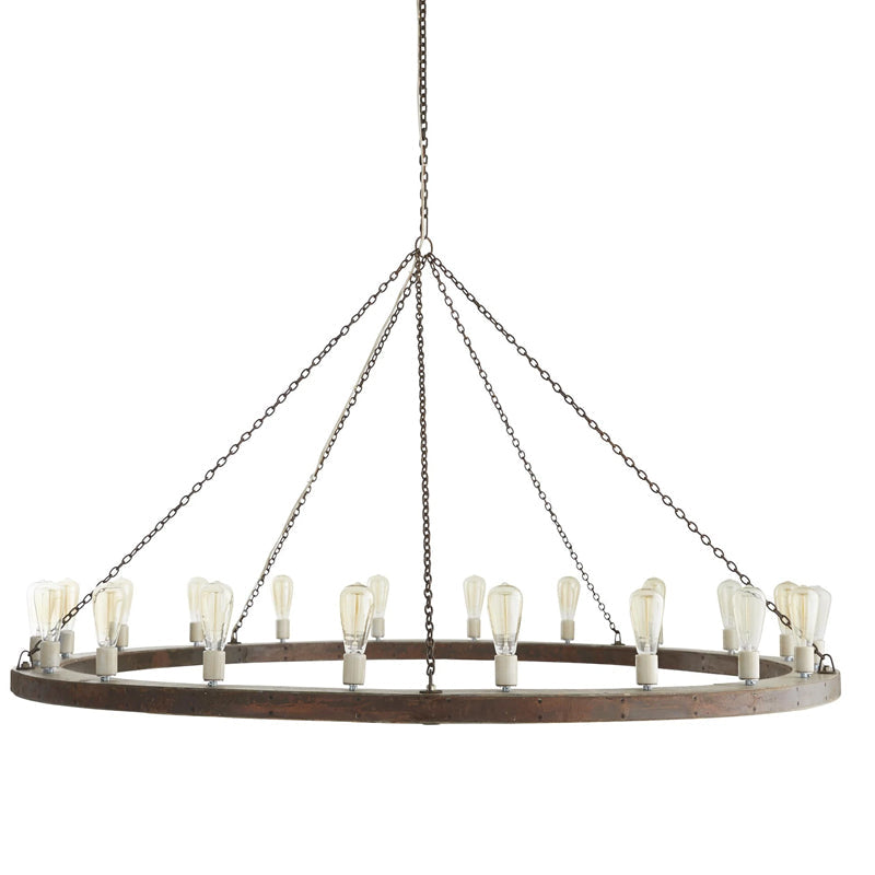 Armirila Lustre Bois Industriel Vintage - Neutralighting
