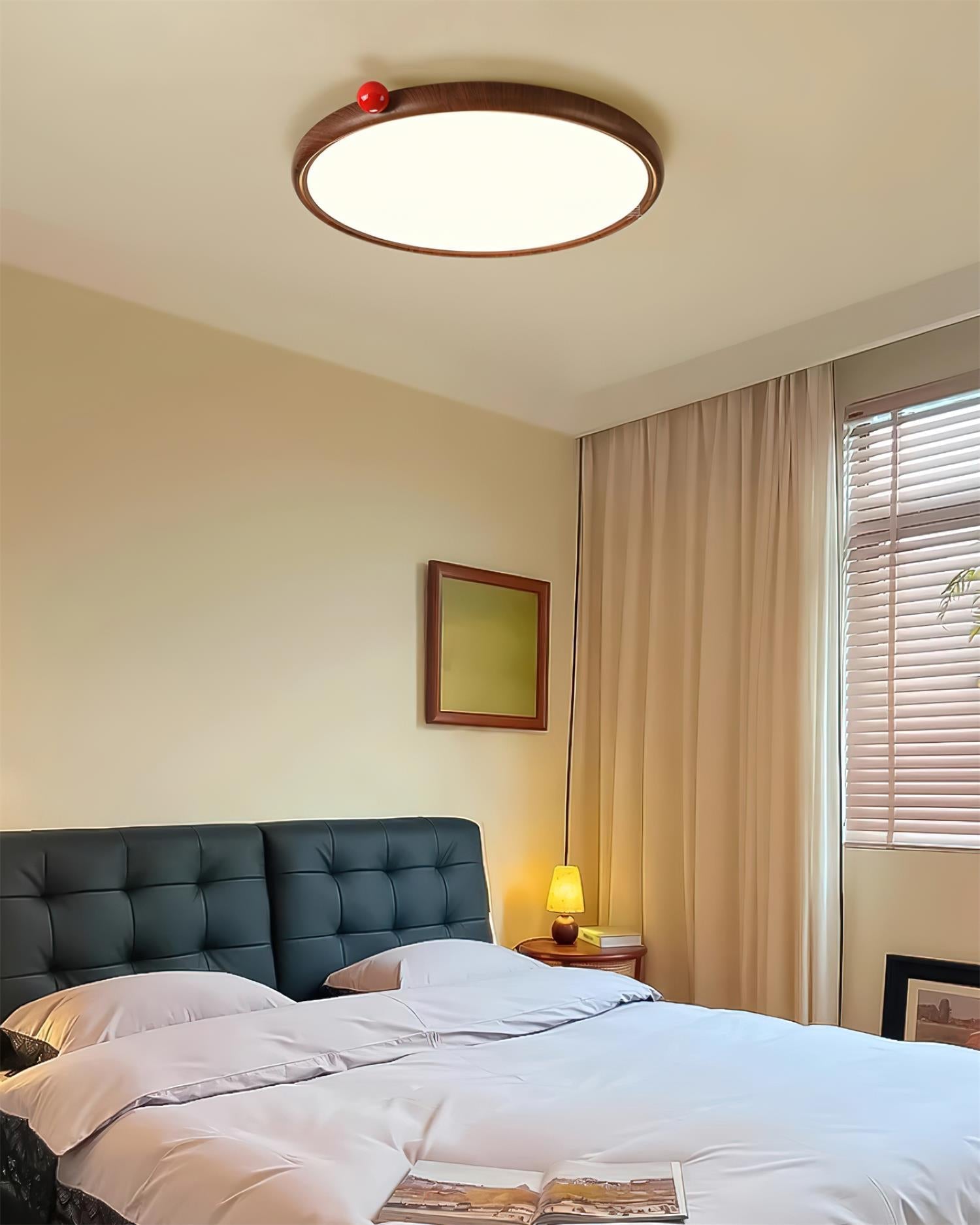 Geos Ceiling Light Wood LED Modern Minimalist - Letslighting
