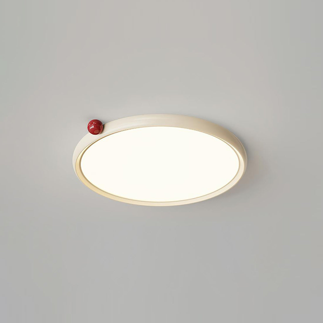 Geos Ceiling Light Wood Tone Circular LED - Letslighting