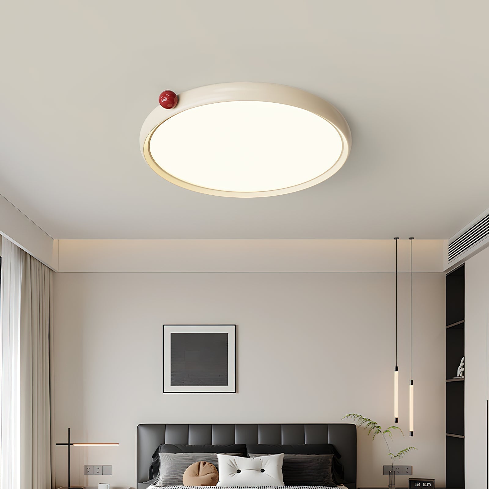 Geos Ceiling Light Wood LED Modern Minimalist - Letslighting