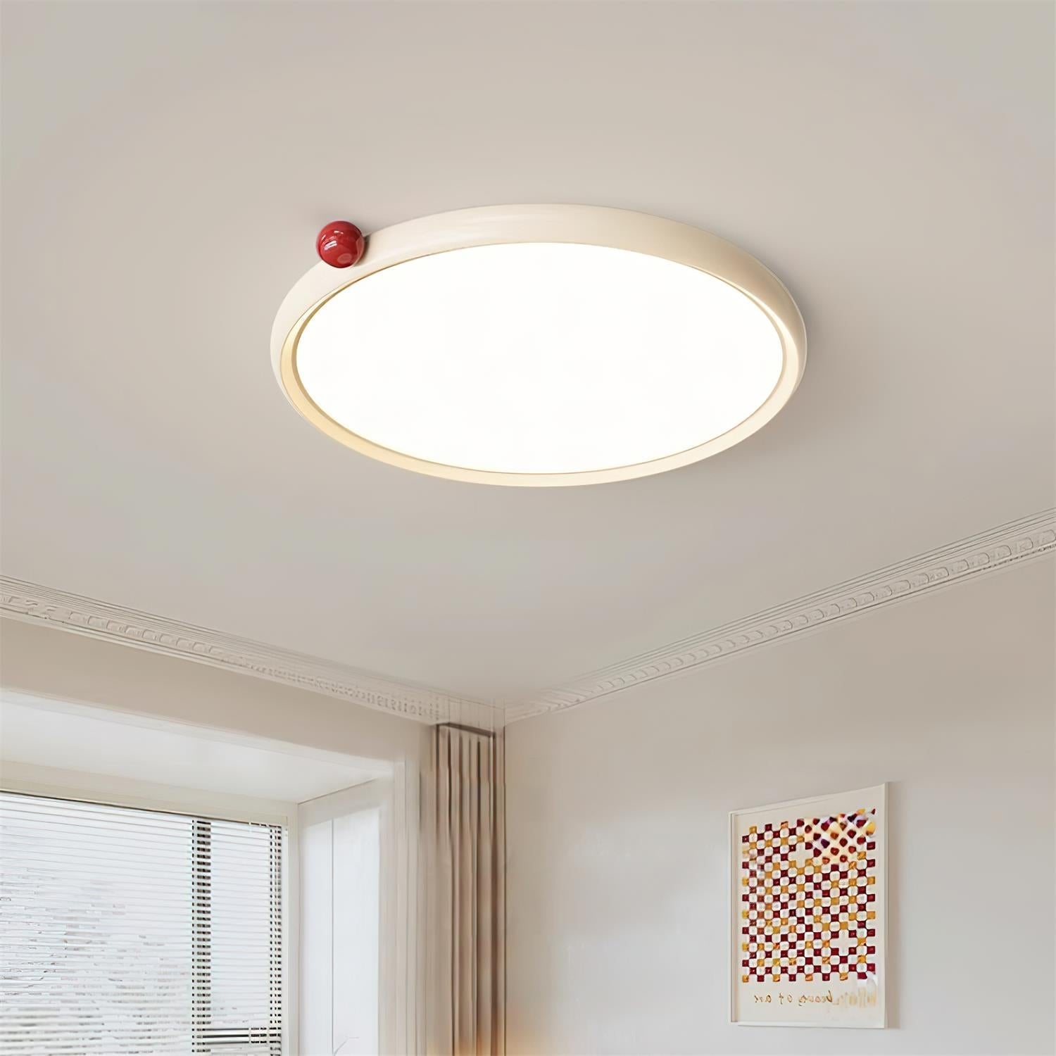 Geos Ceiling Light Wood LED Modern Minimalist - Letslighting