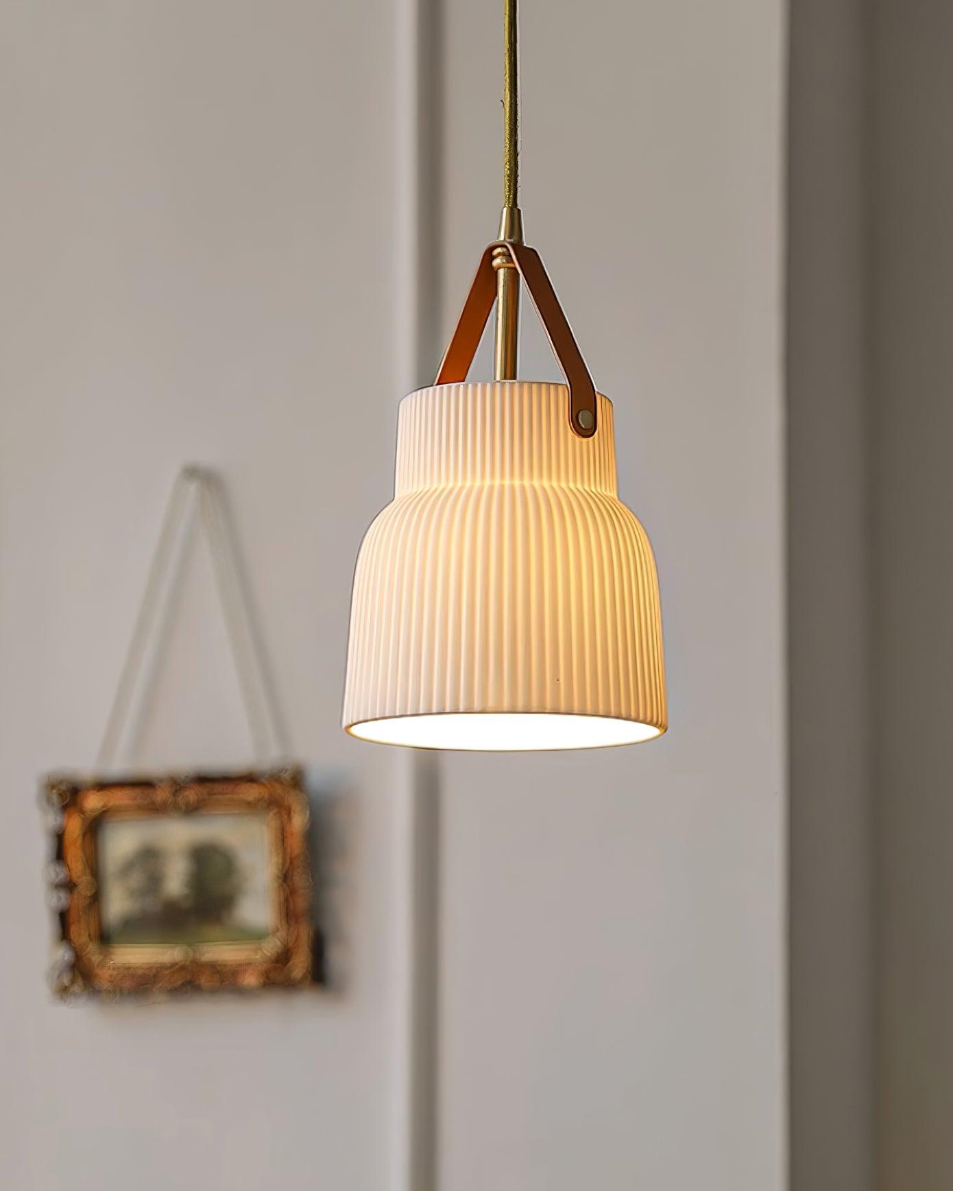 Vega Lampe Pendante Céramique Cannelée - Neutralighting
