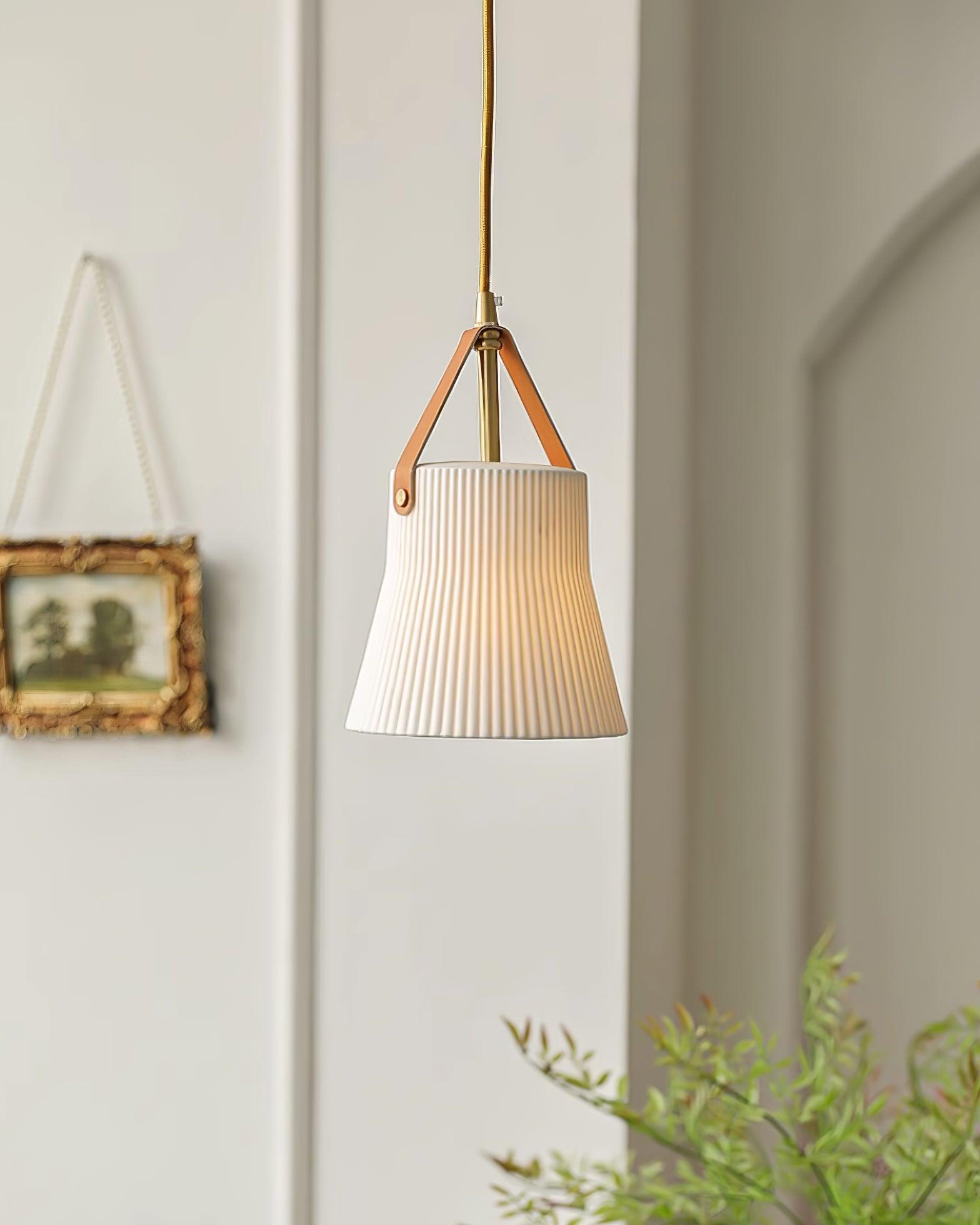 Vega Lampe Pendante Céramique Cannelée - Neutralighting