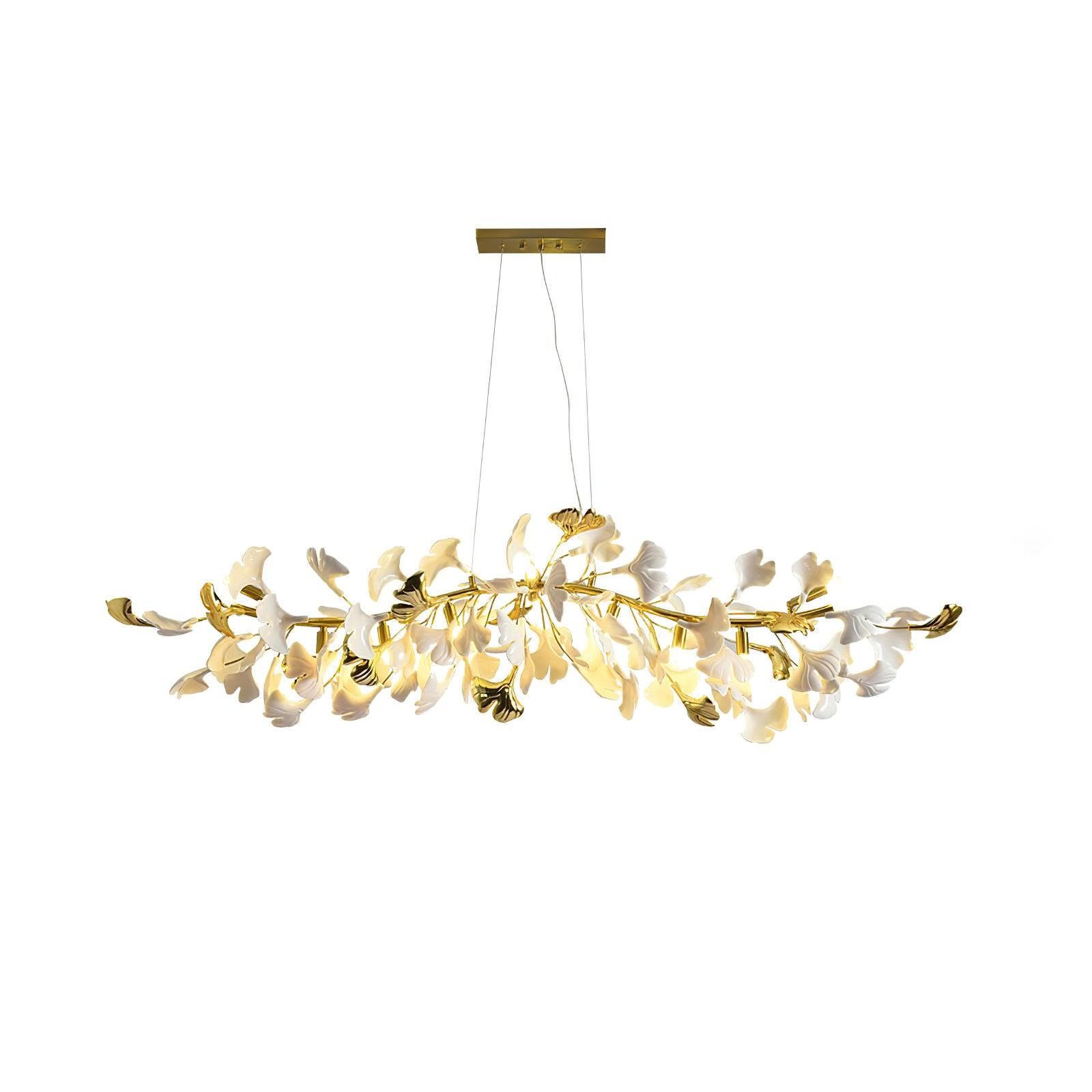 Olivia Lustre linéaire en céramique Gingko - Neutralighting