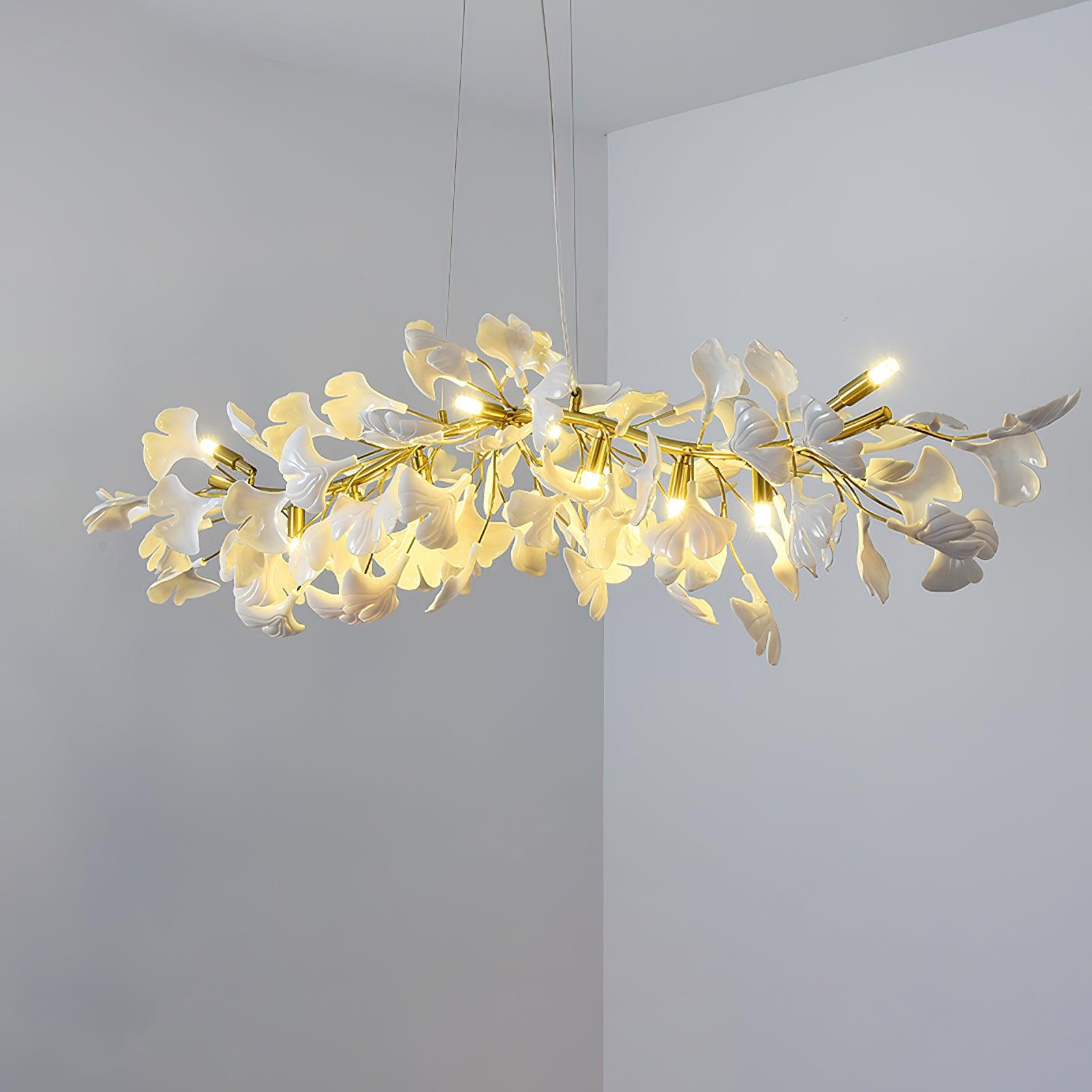 Olivia Lustre linéaire en céramique Gingko - Neutralighting