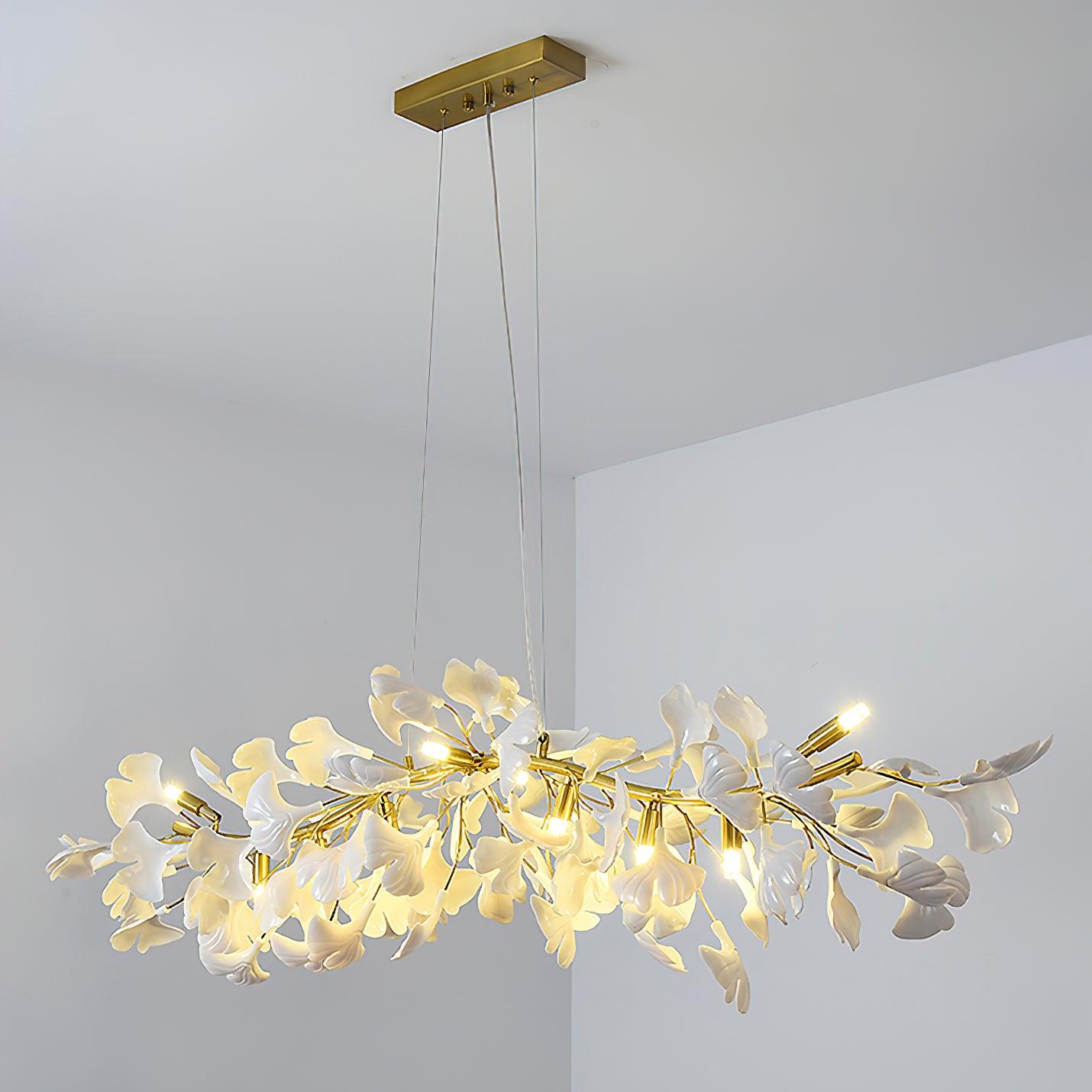 Olivia Lustre linéaire en céramique Gingko - Neutralighting