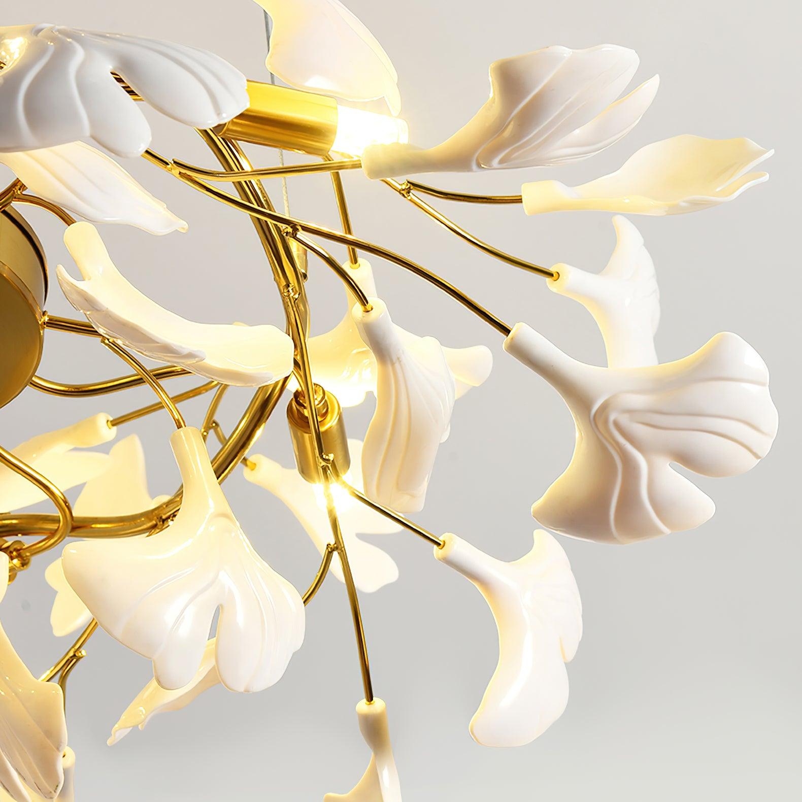 Olivia Lustre linéaire en céramique Gingko - Neutralighting