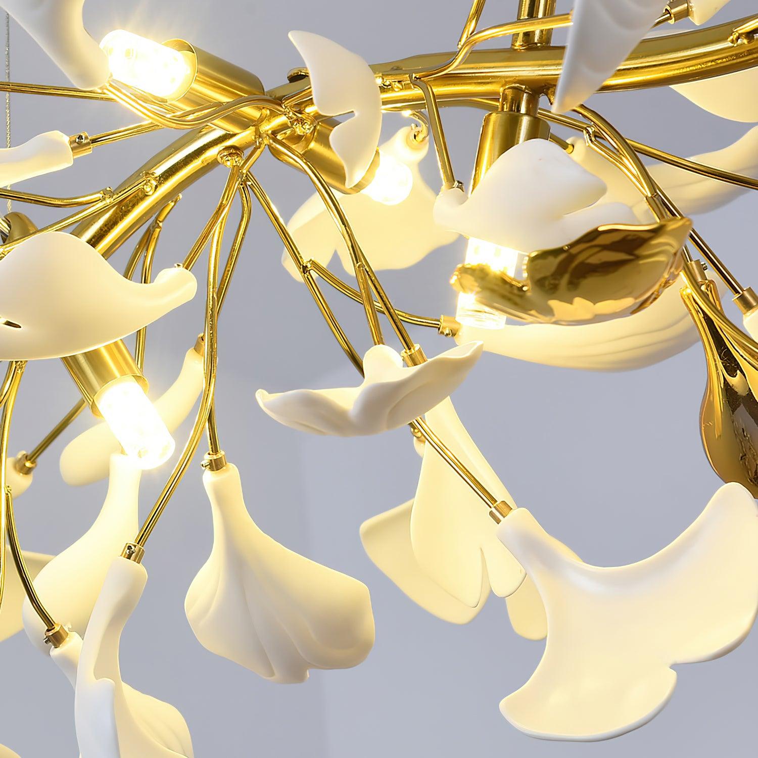 Olivia Lustre linéaire en céramique Gingko - Neutralighting
