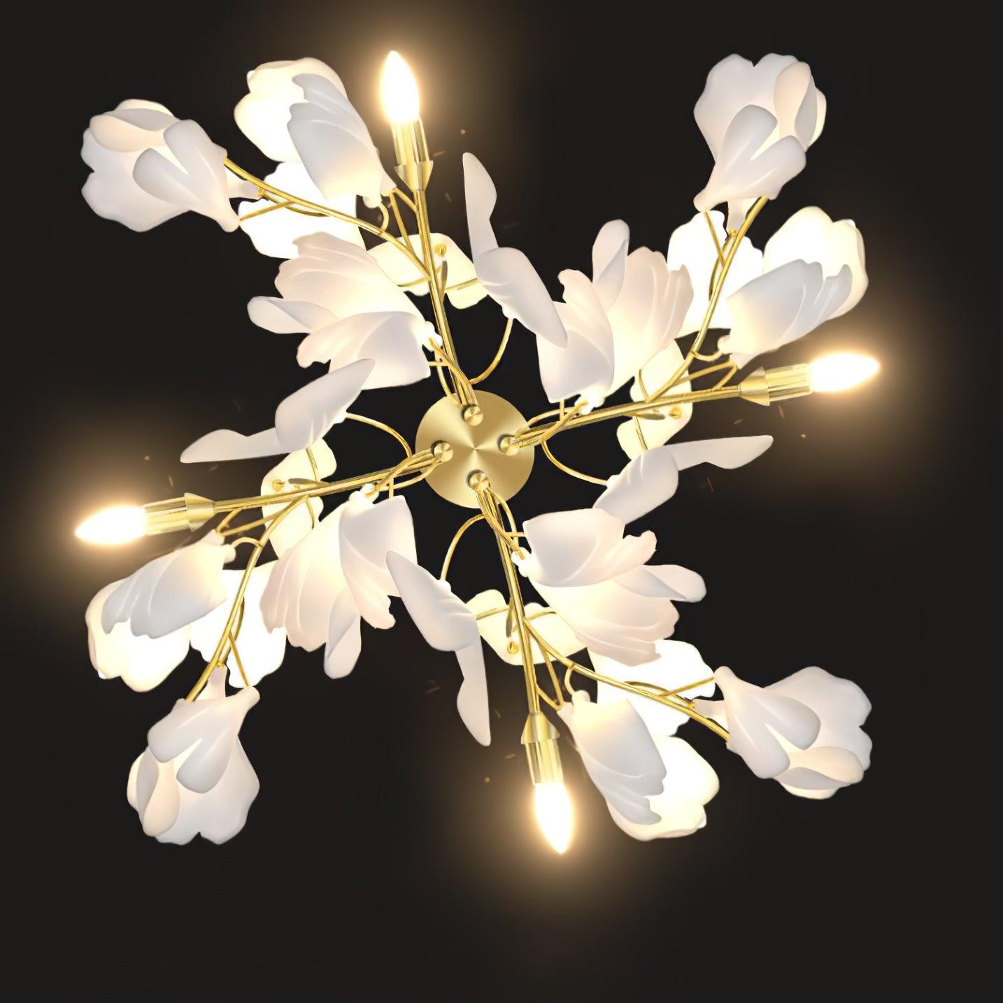 Lustra Wall Lamp Gingko Flowers Brass - Neutralighting