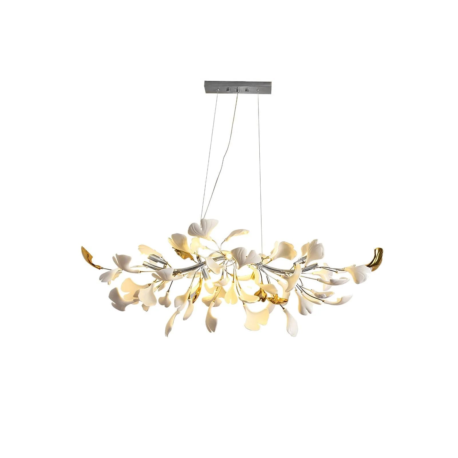 Olivia Lustre linéaire en céramique Gingko - Neutralighting