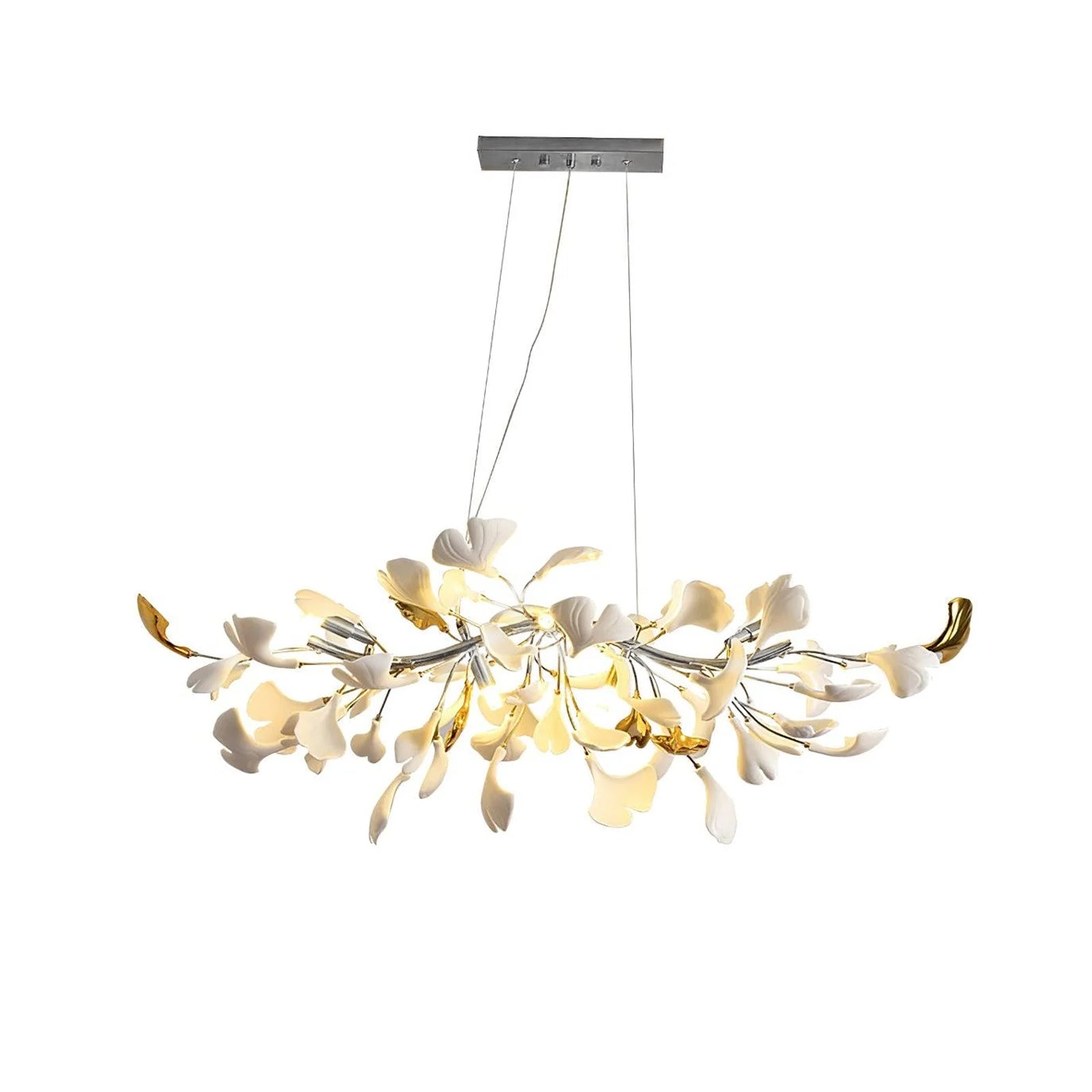 Olivia Lustre linéaire en céramique Gingko - Neutralighting