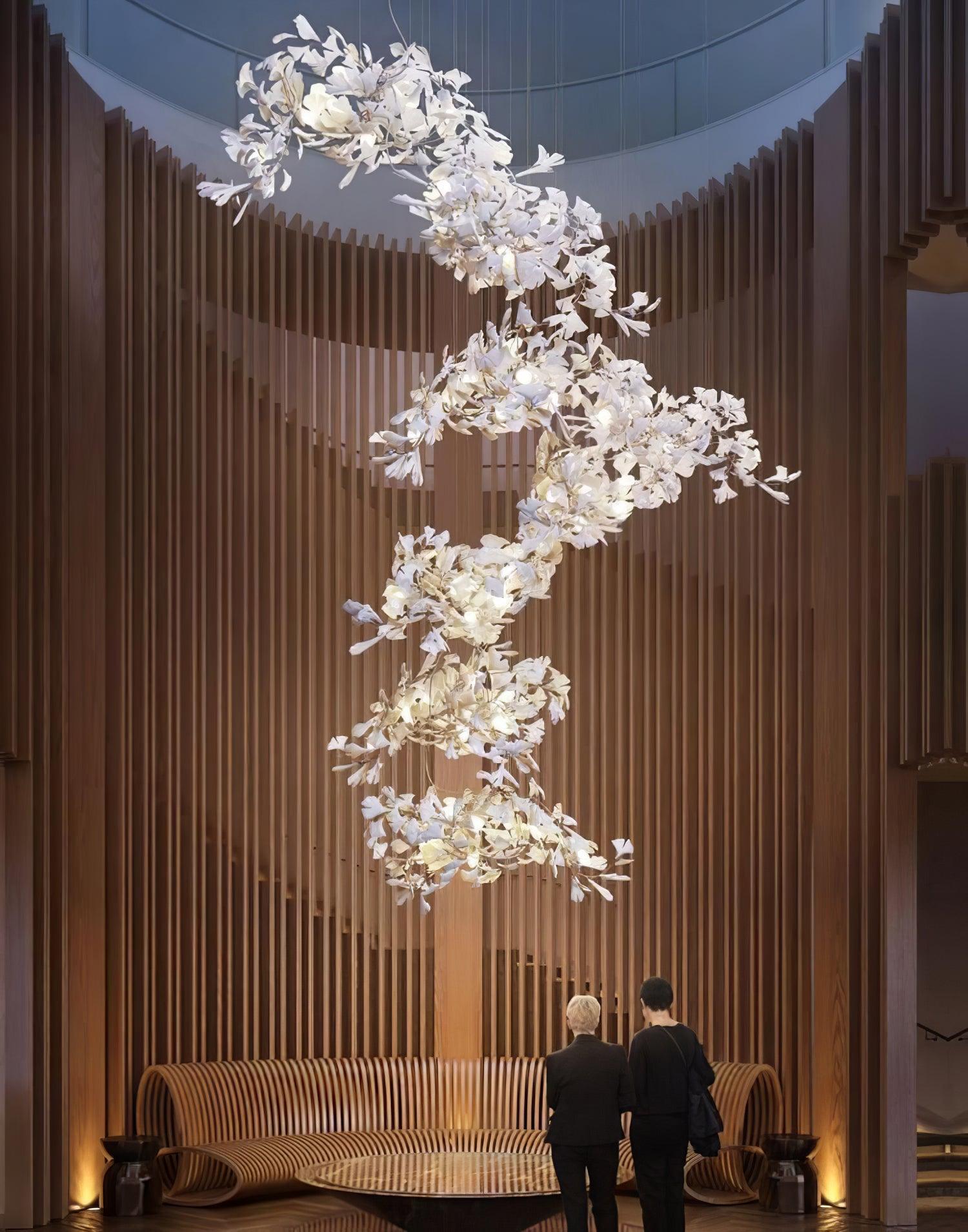 Gingko Lustre F Style Élégance Inspirée de la Nature - Neutralighting