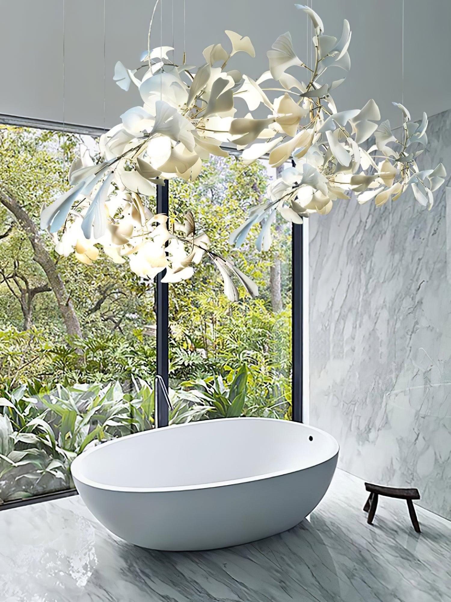 Gingko Chandelier G Style Forme Branche Feuille Moderne - Neutralighting