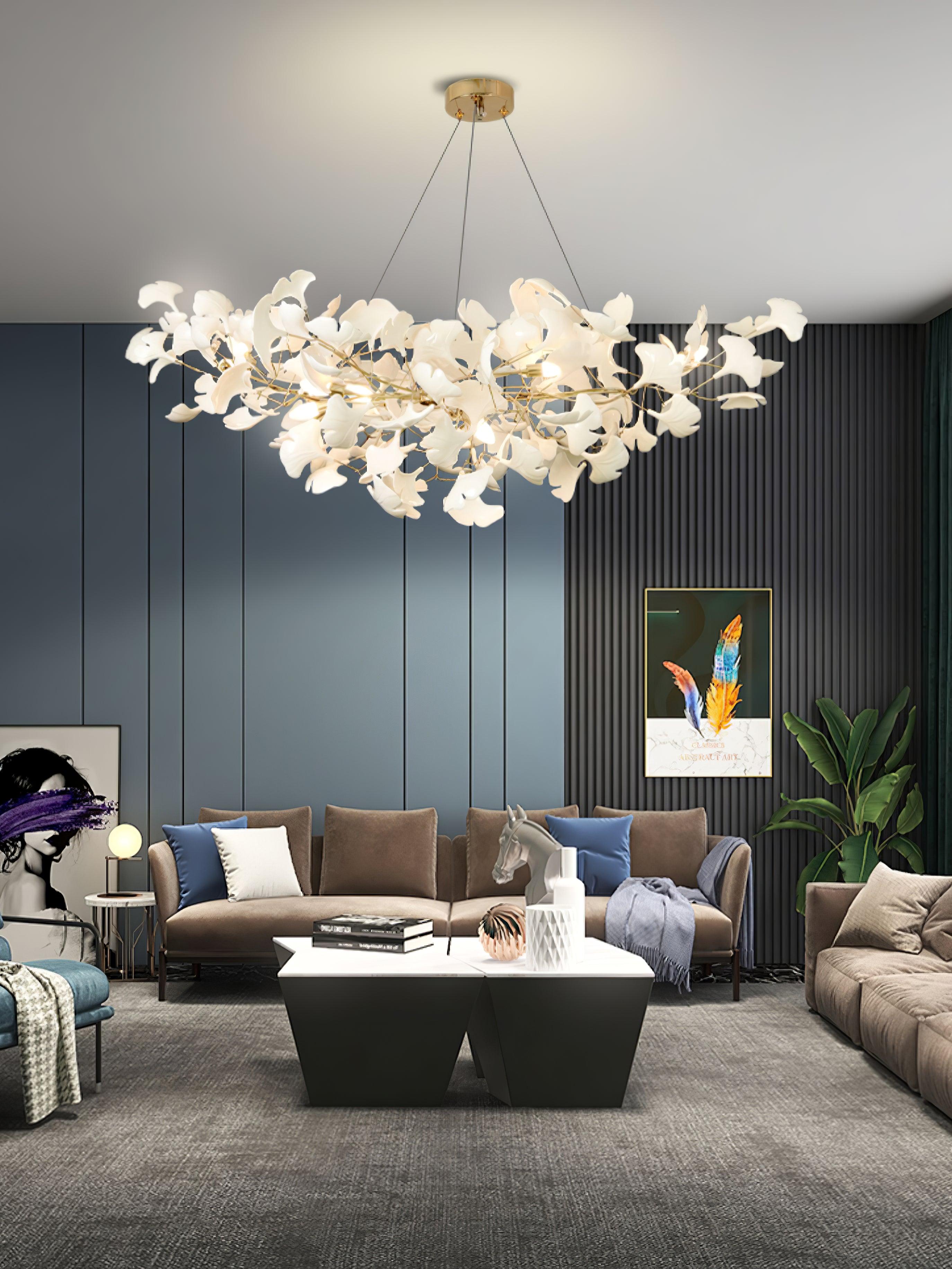 Gingko Lustre Style S Élégance Inspirée de la Nature - Neutralighting