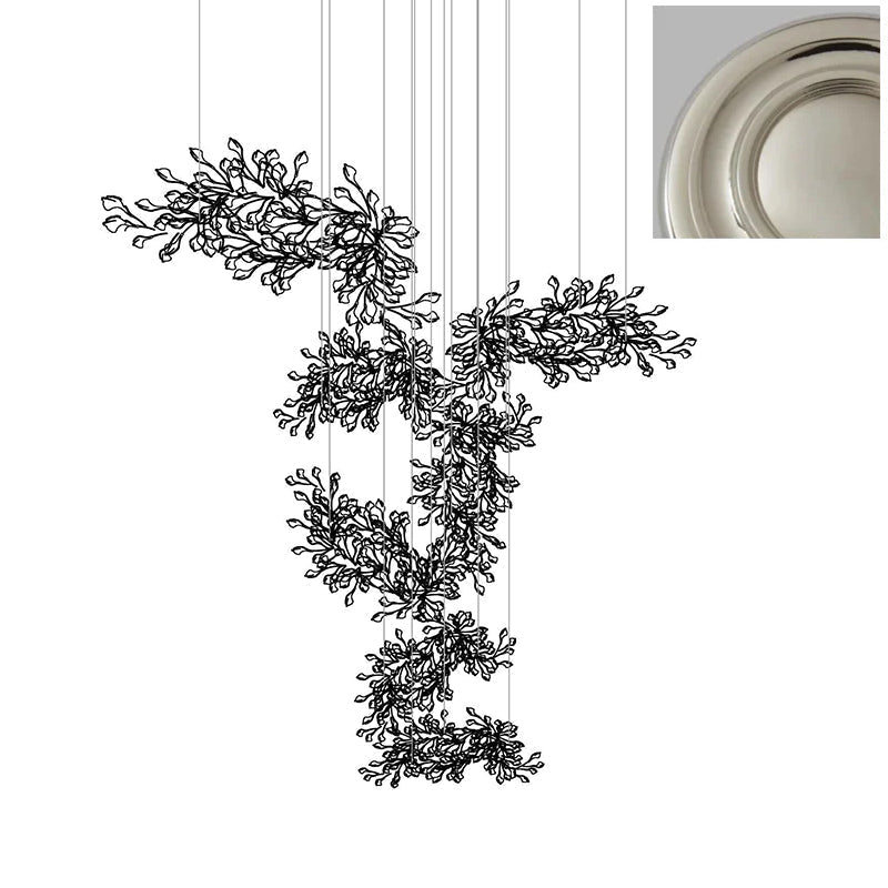 Gingko Lustre Feuille Forme Suspension Nature Inspiré - Neutralighting