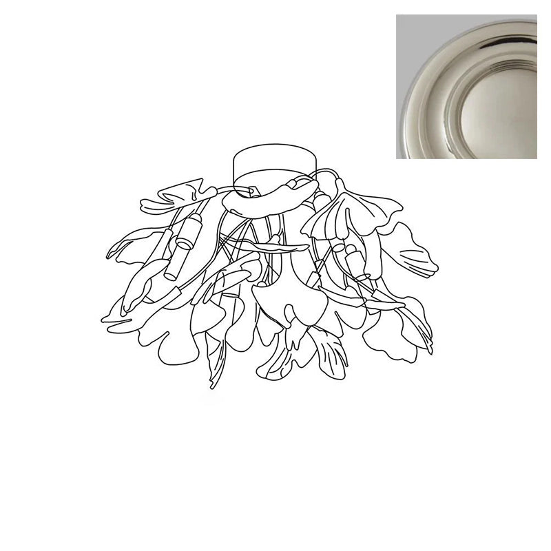 Callenne Elegant Ginkgo Leaf Ceiling Light - Letslighting