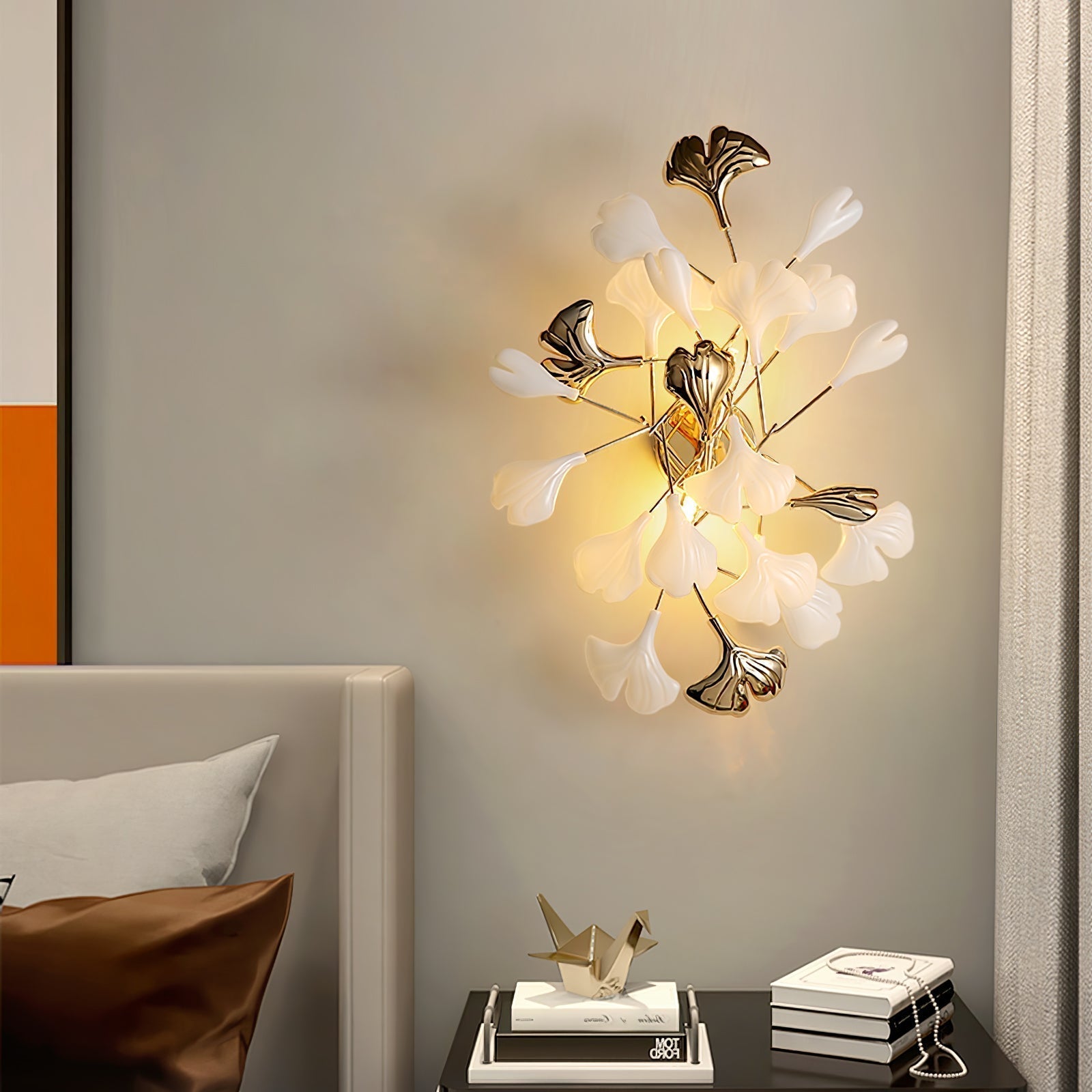 Wylie Applique Murale Postmoderne Luxe Gingko Céramique - Neutralighting