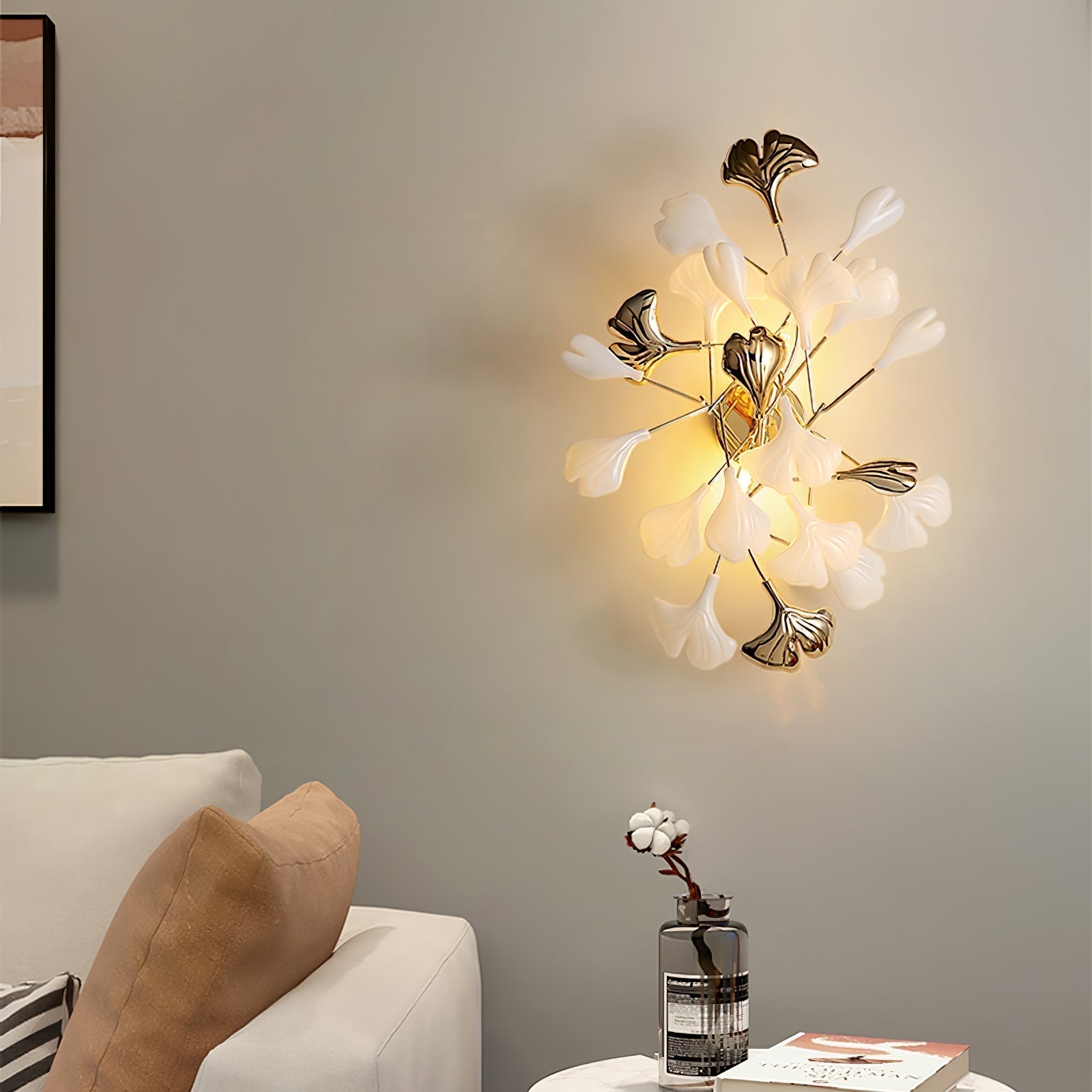 Wylie Applique Murale Postmoderne Luxe Gingko Céramique - Neutralighting