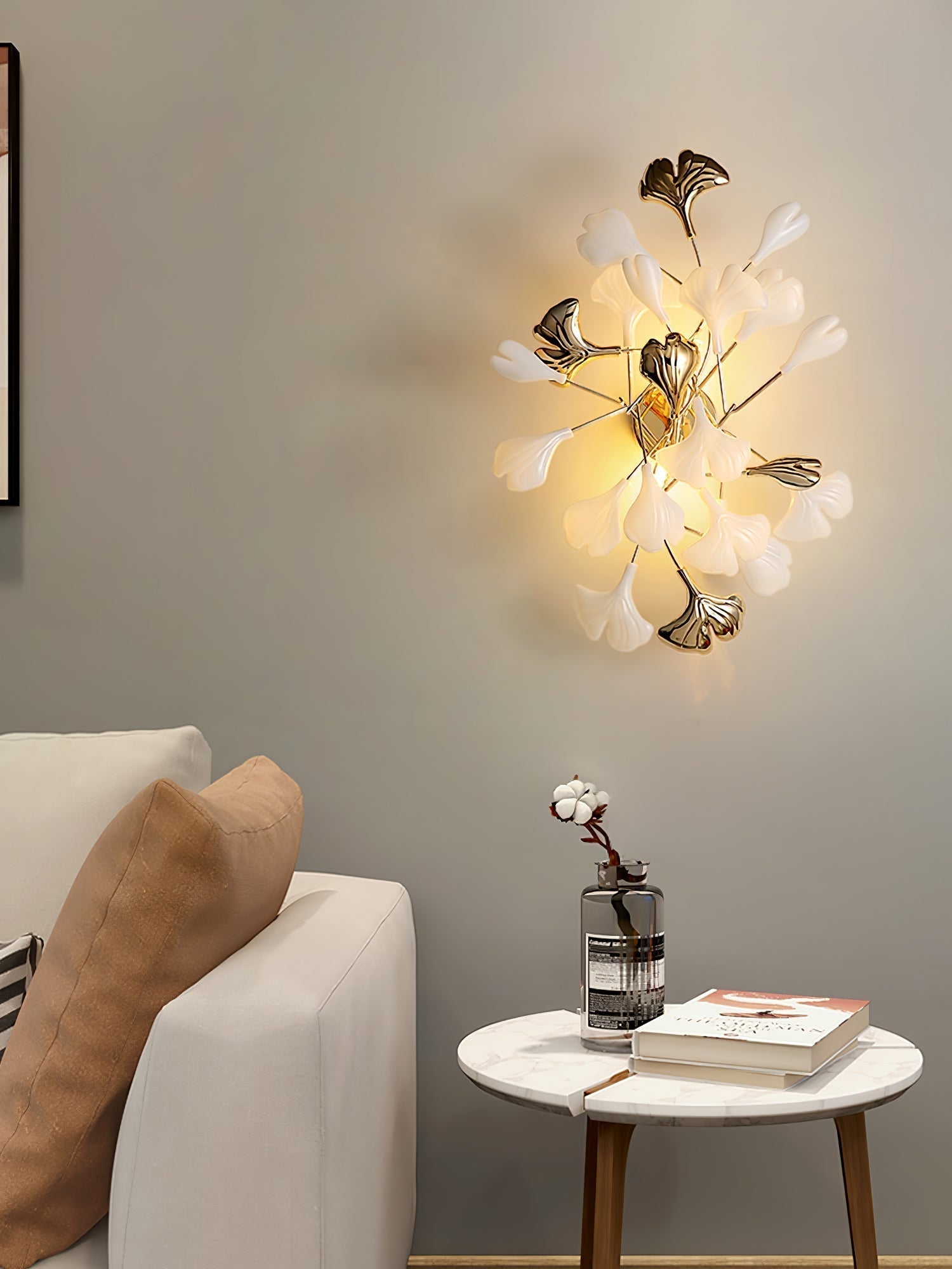 Wylie Applique Murale Postmoderne Luxe Gingko Céramique - Neutralighting
