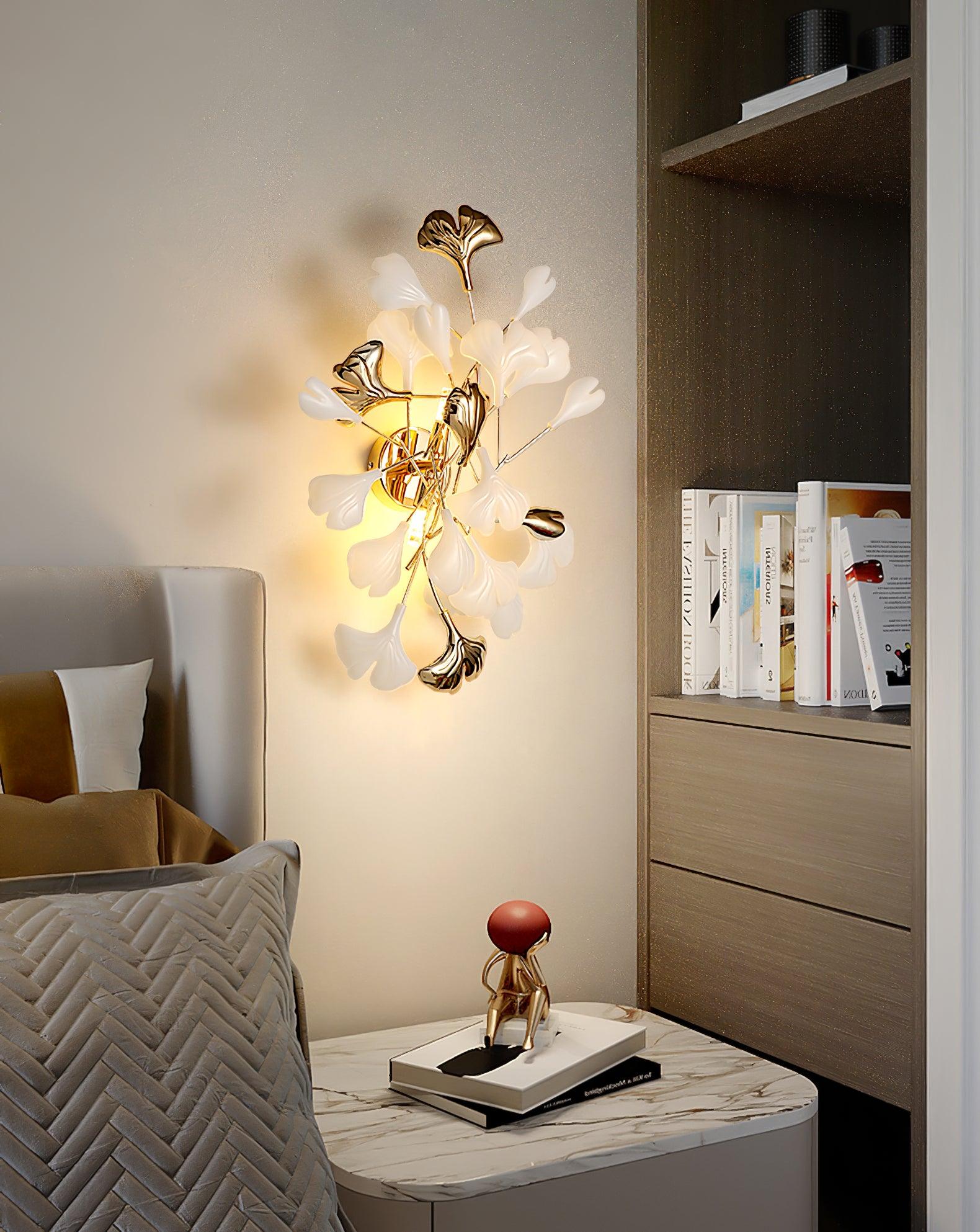 Wylie Applique Murale Postmoderne Luxe Gingko Céramique - Neutralighting