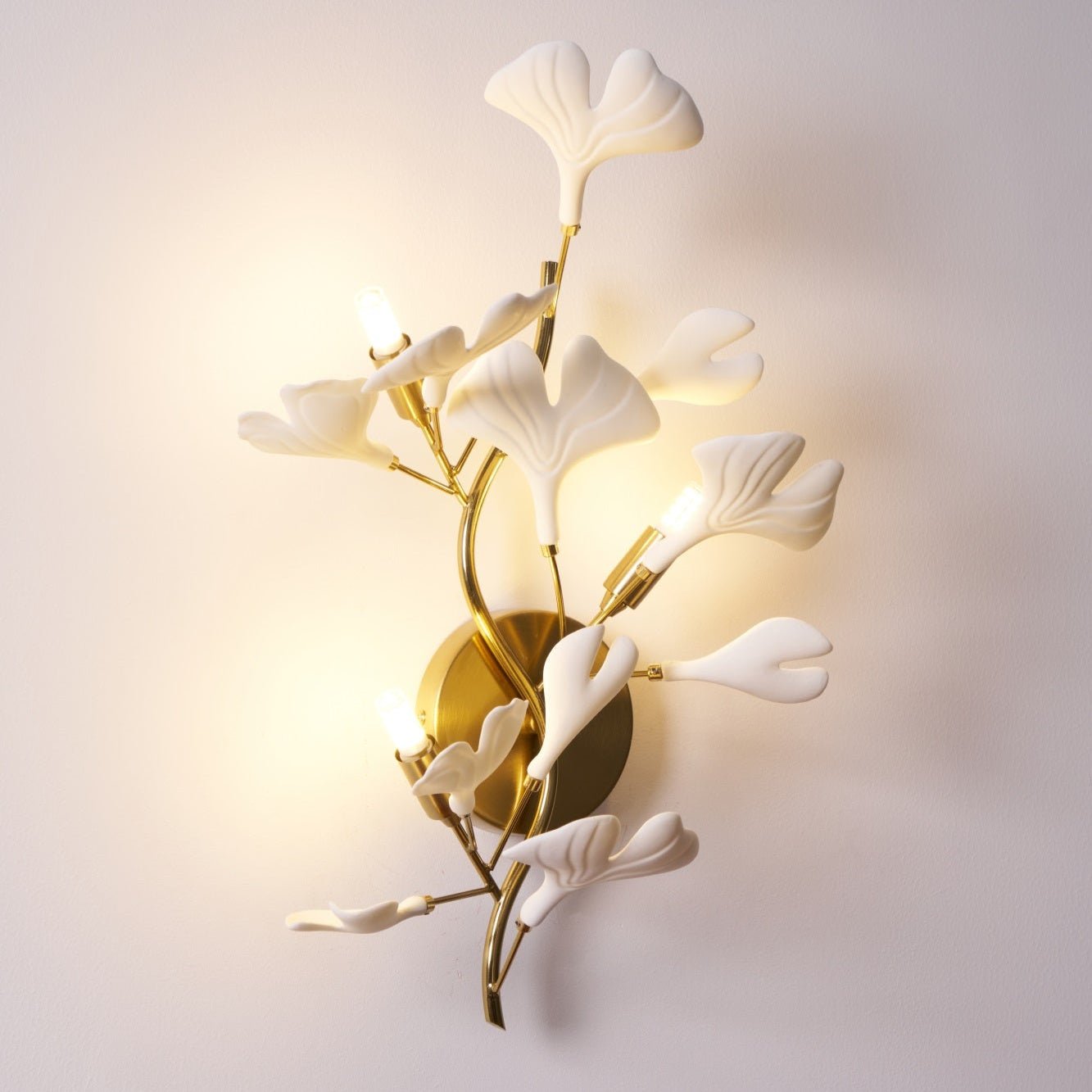 Wylie Applique Murale Postmoderne Luxe Gingko Céramique - Neutralighting