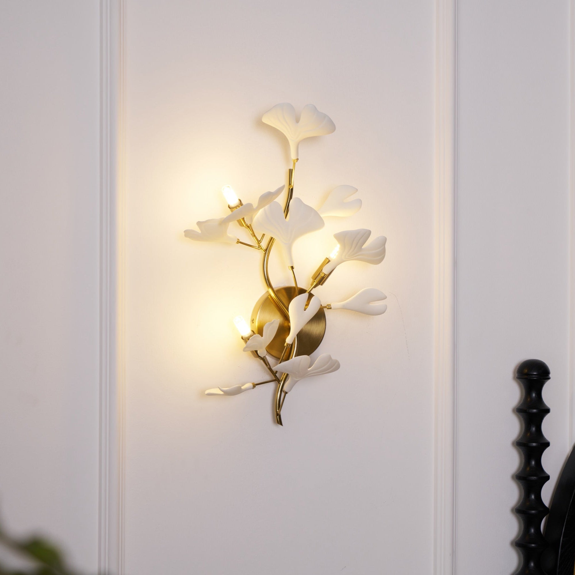 Wylie Applique Murale Postmoderne Luxe Gingko Céramique - Neutralighting