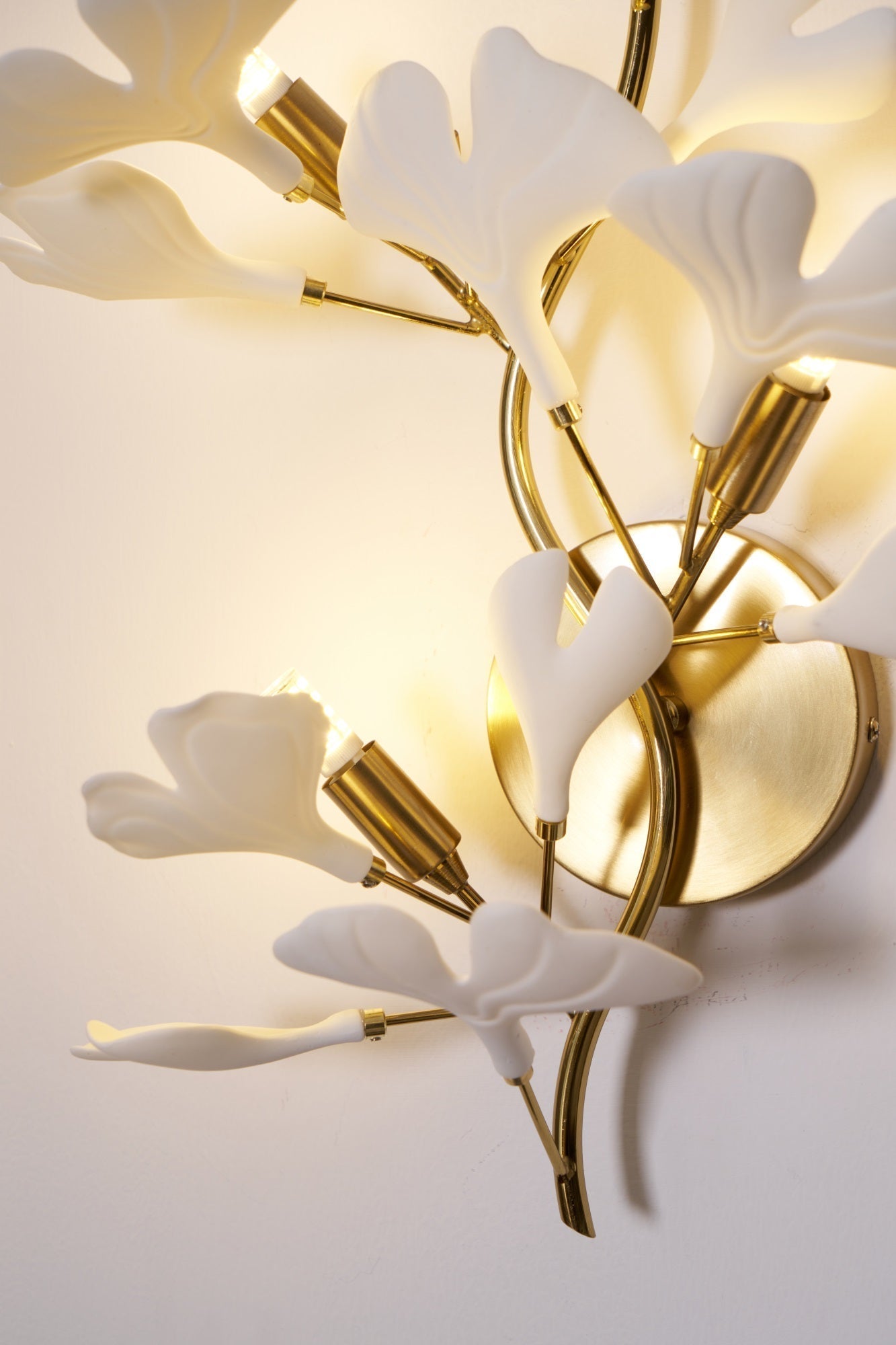 Wylie Applique Murale Postmoderne Luxe Gingko Céramique - Neutralighting