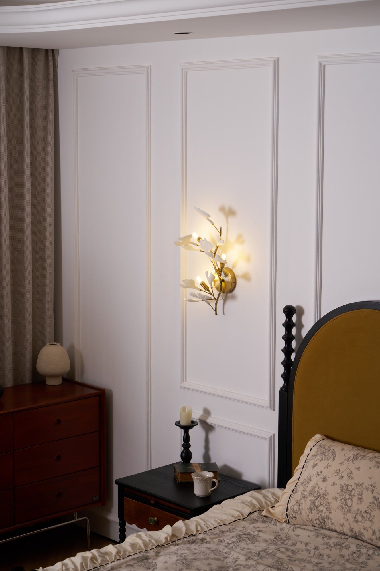 Wylie Applique Murale Postmoderne Luxe Gingko Céramique - Neutralighting