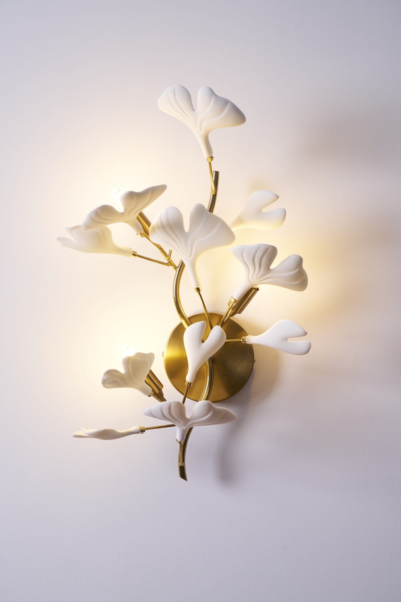 Wylie Applique Murale Postmoderne Luxe Gingko Céramique - Neutralighting