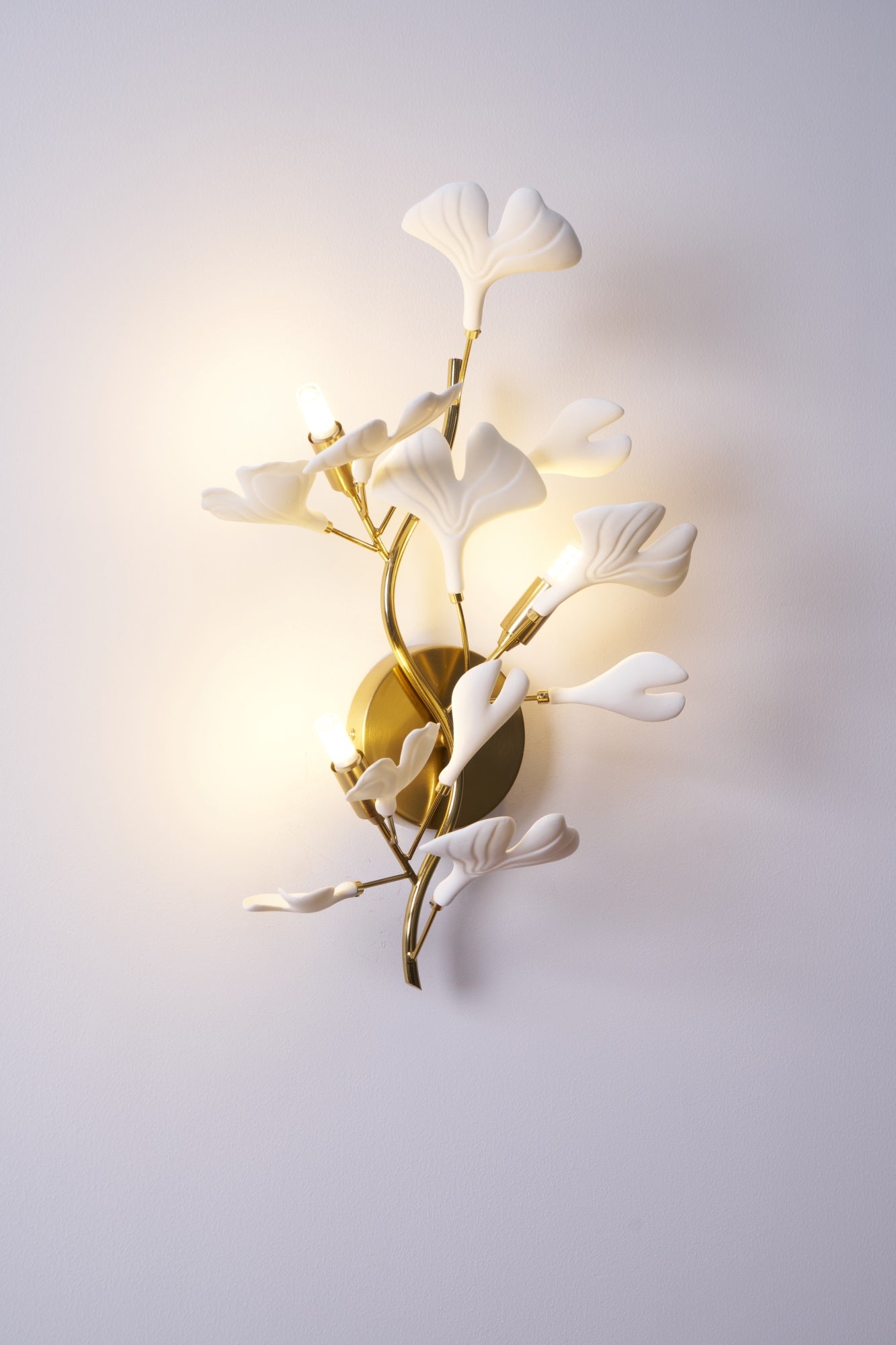 Wylie Applique Murale Postmoderne Luxe Gingko Céramique - Neutralighting