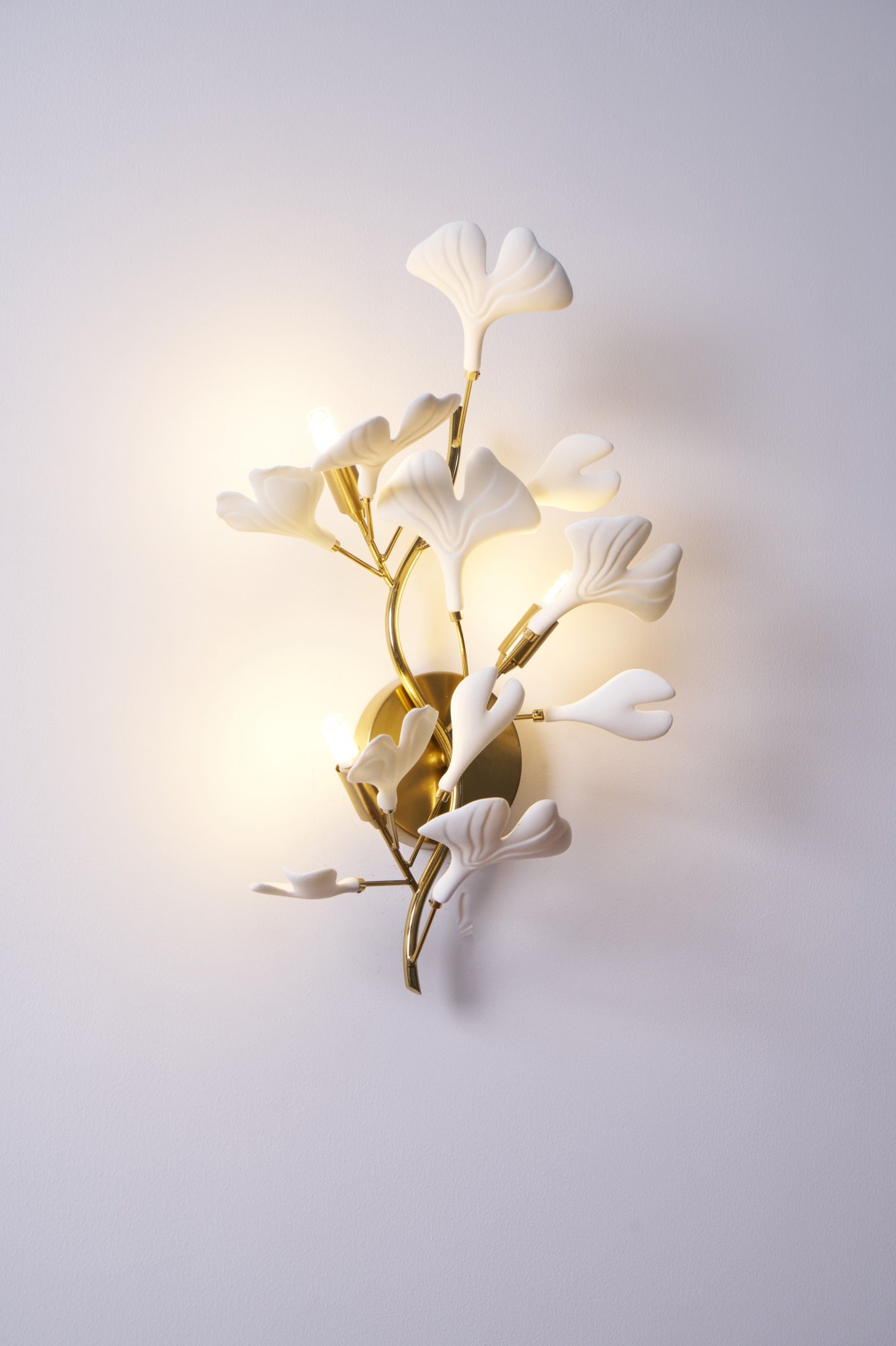 Wylie Applique Murale Postmoderne Luxe Gingko Céramique - Neutralighting
