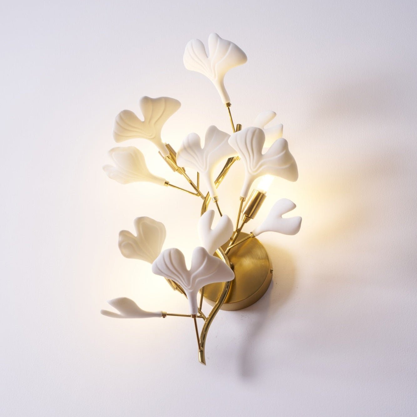 Wylie Applique Murale Postmoderne Luxe Gingko Céramique - Neutralighting