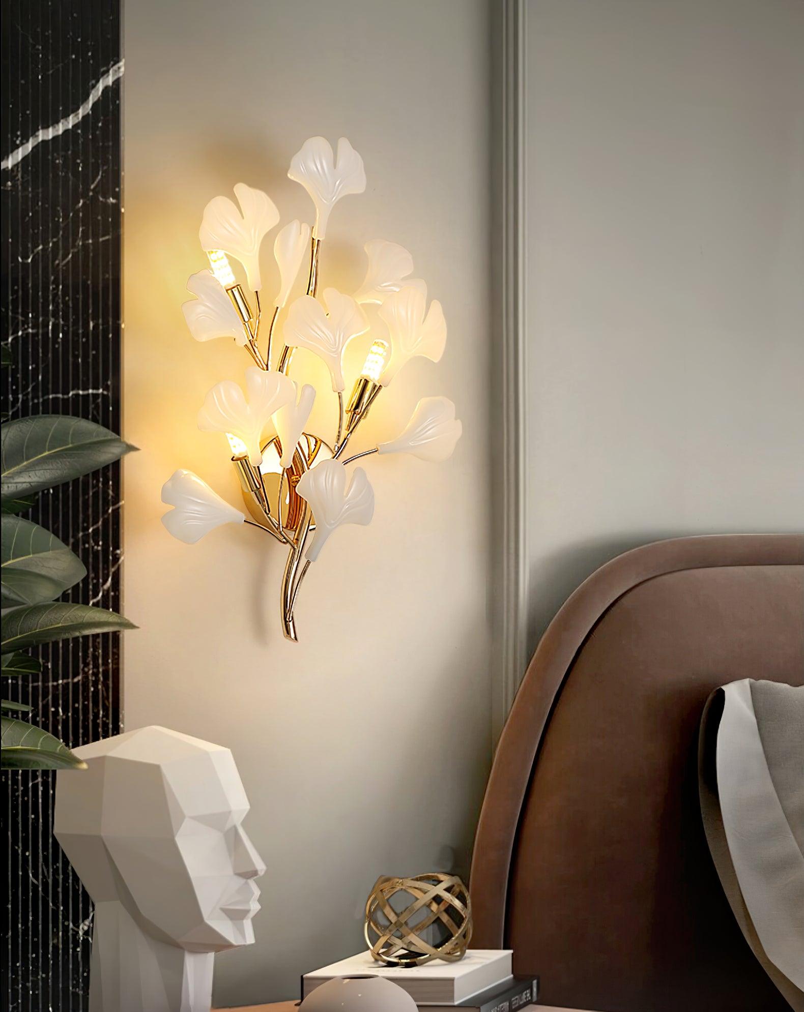 Wylie Applique Murale Postmoderne Luxe Gingko Céramique - Neutralighting
