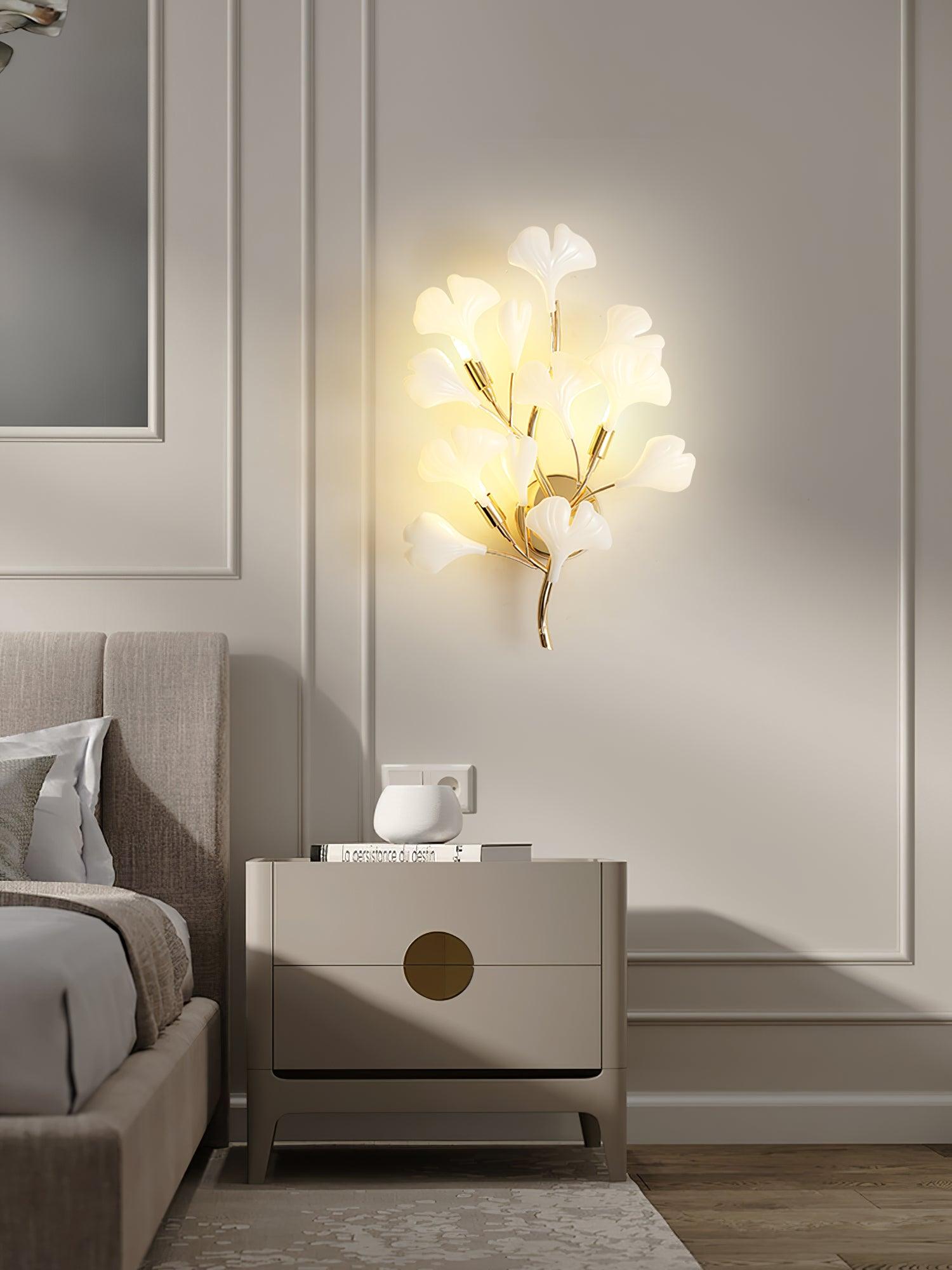 Wylie Applique Murale Postmoderne Luxe Gingko Céramique - Neutralighting